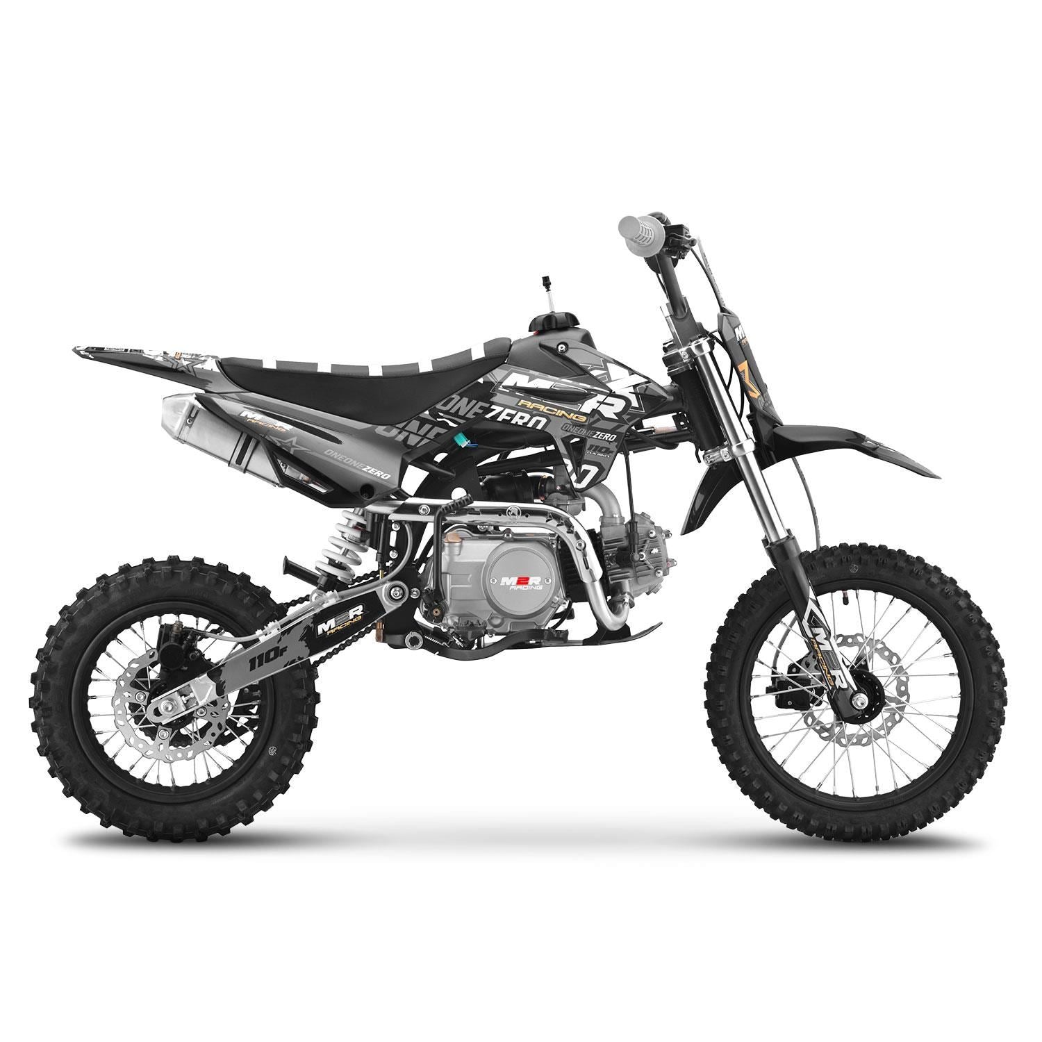M2R Racing KX110F 110cc 14/12 76cm Grey Semi-Auto Pit Bike 2025 Model image 2