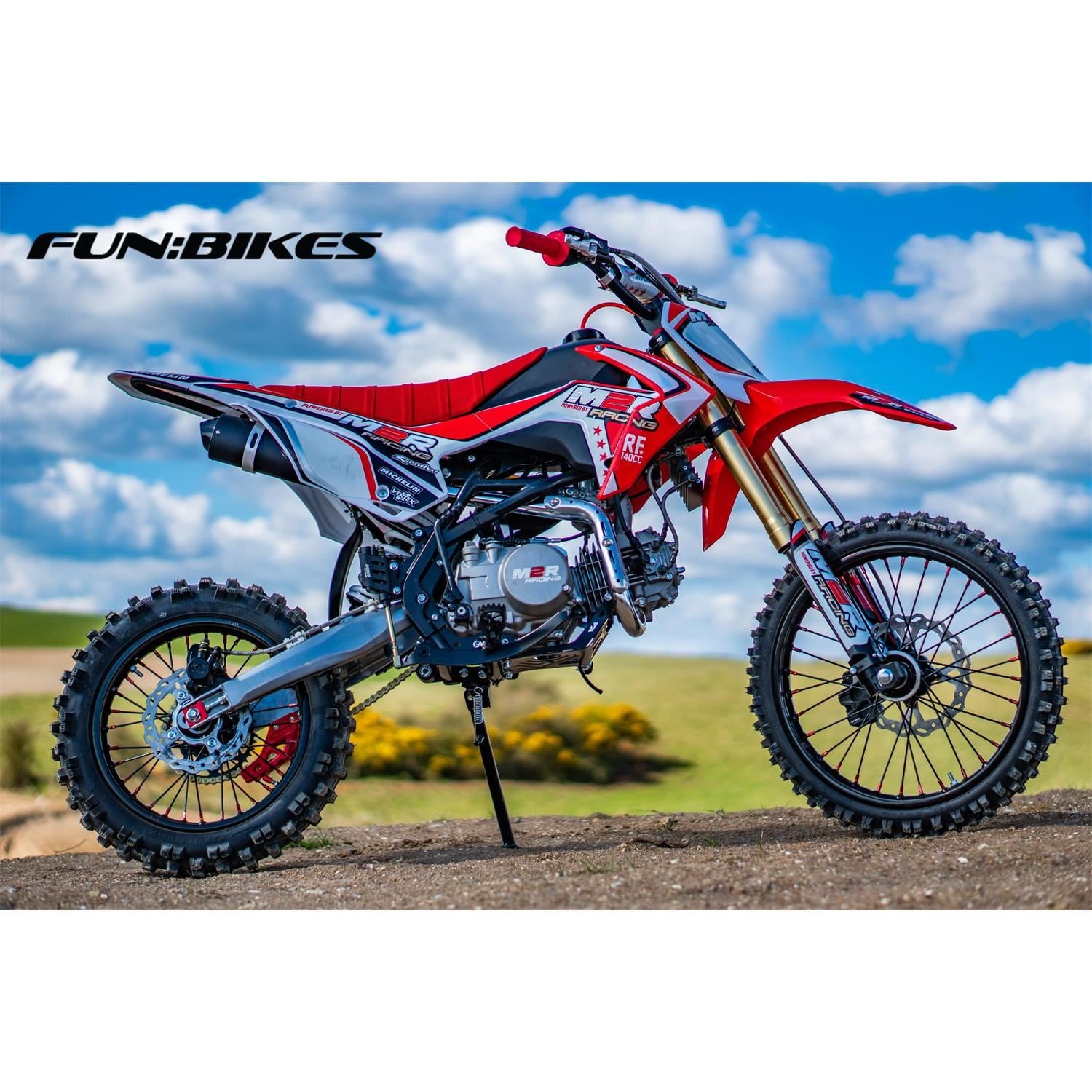 M2R RF140 S2 140cc 17/14 86cm Red Dirt Bike image 8