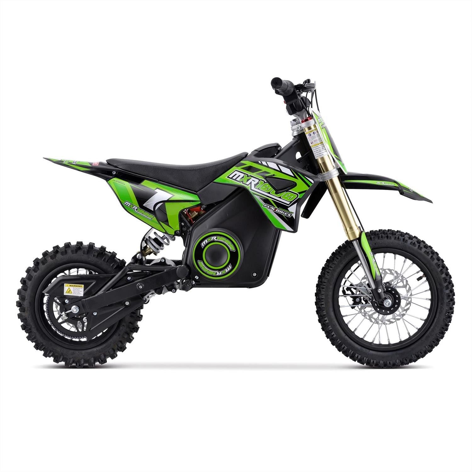 FunBikes MXR 1000w 36v 12/10 65cm Green Kids Electric Dirt Bike image 2