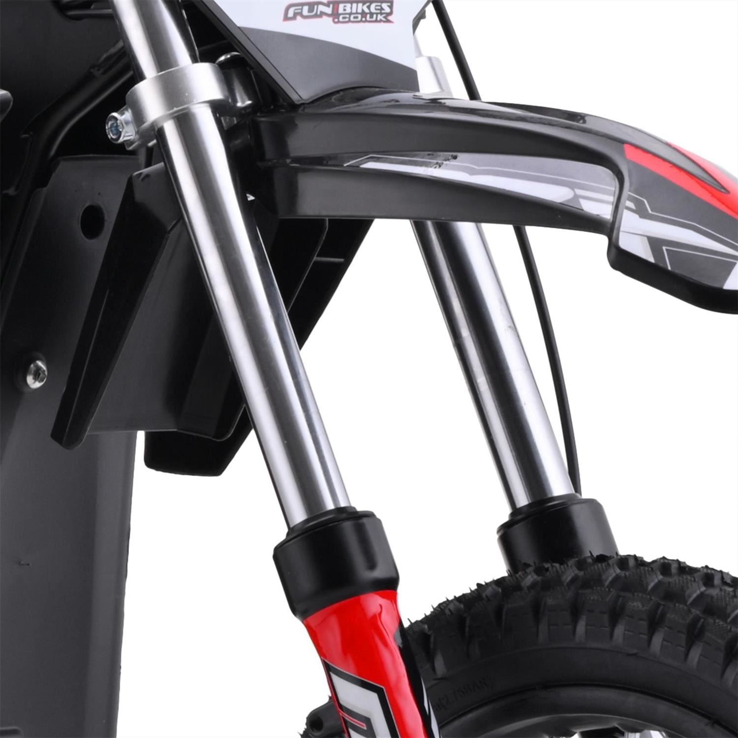 FunBikes MX1000 1000w 36v 62cm Lithium Red Electric Kids Dirt Bike image 3