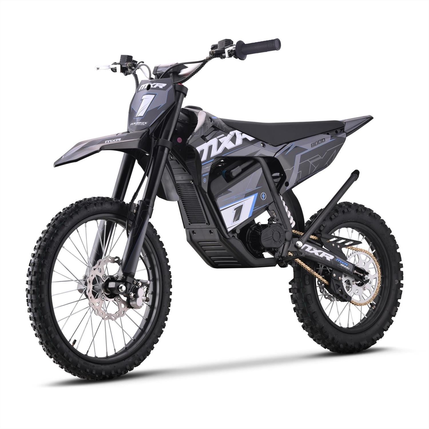 FunBikes MXR 8000w (PP) 72v 35ah Li 19/16 89cm Black Electric Dirt Bike image 3