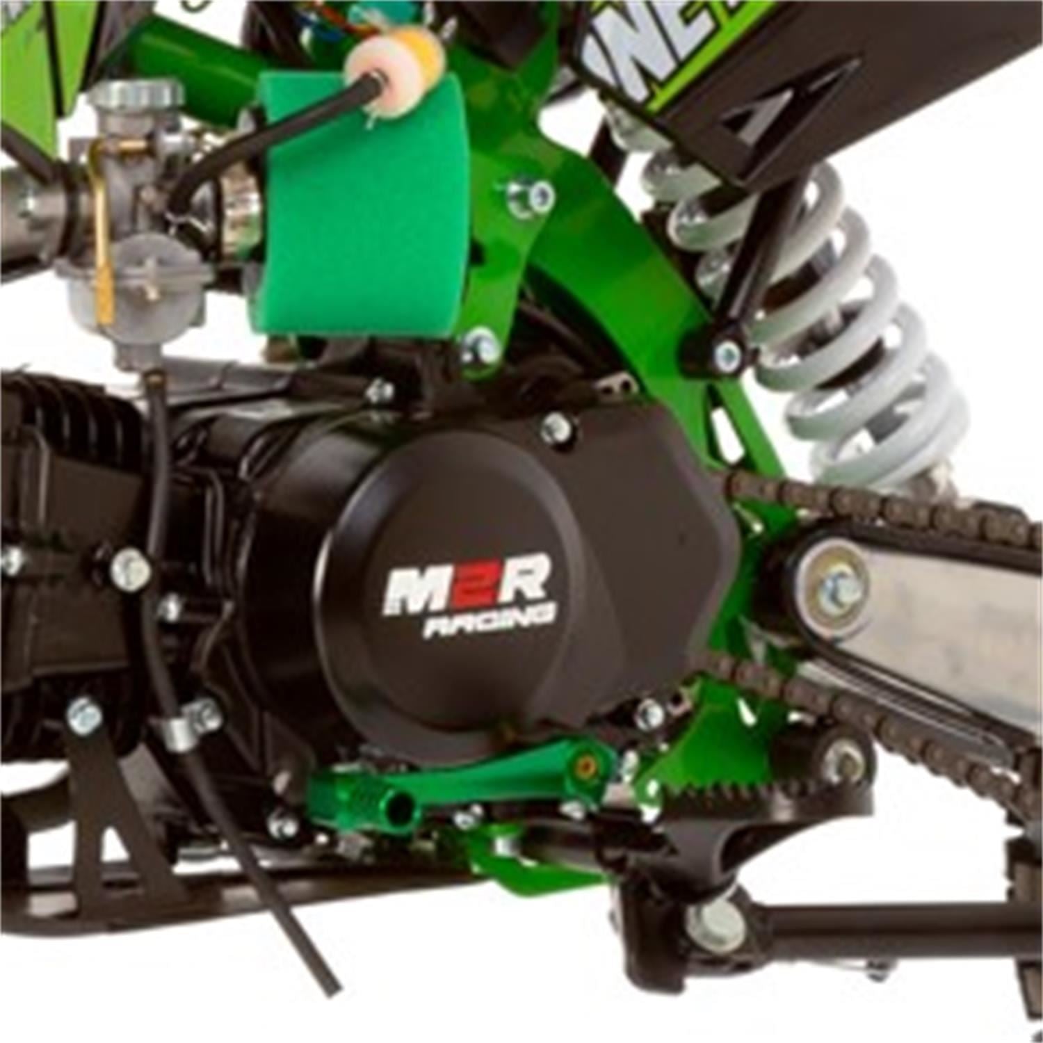M2R Racing KXF125 120cc 14/12 76cm Black Green Pit Bike image 11