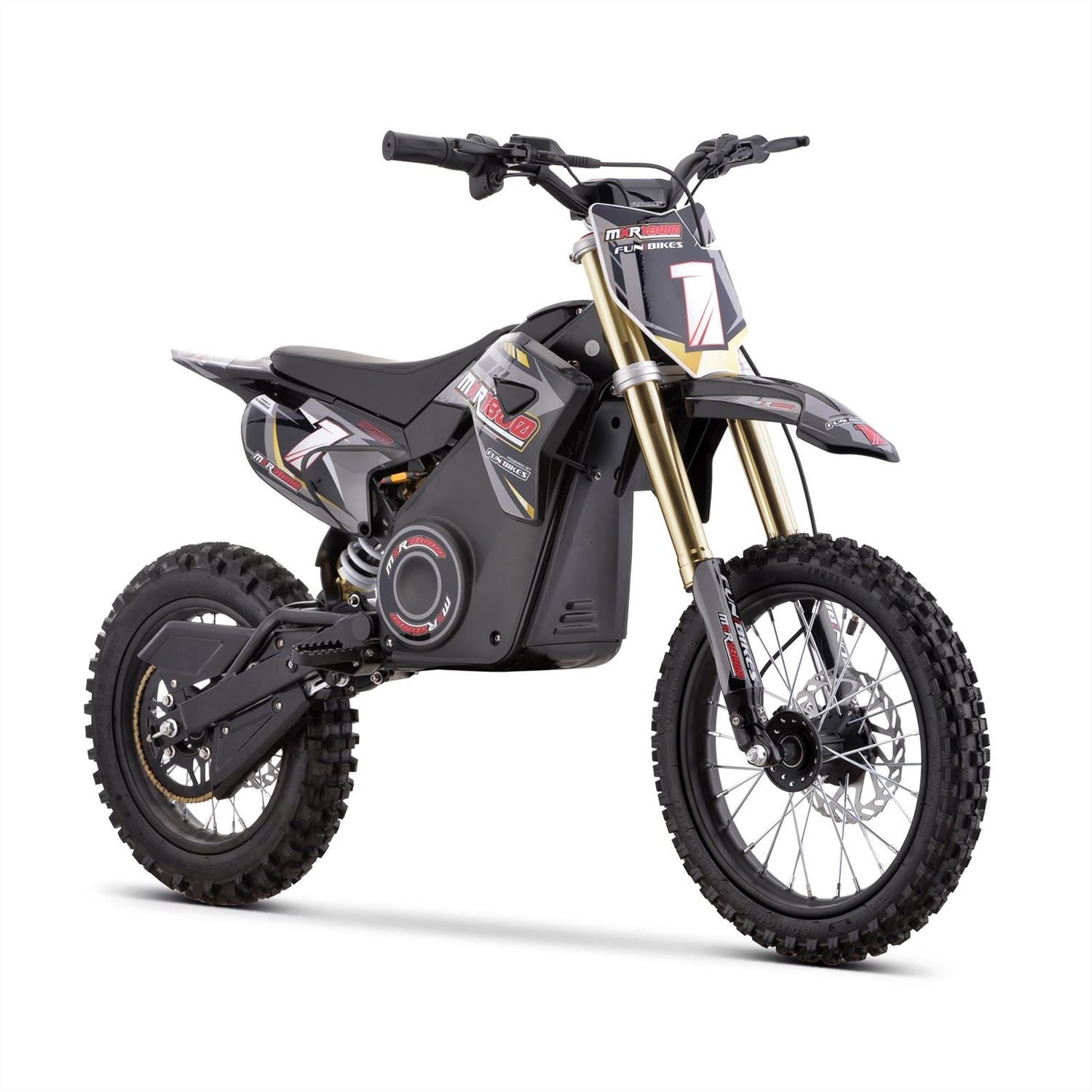 FunBikes MXR 1800w 48v Li 14/12 68cm Grey Kids Electric Dirt Bike 2025 image 2