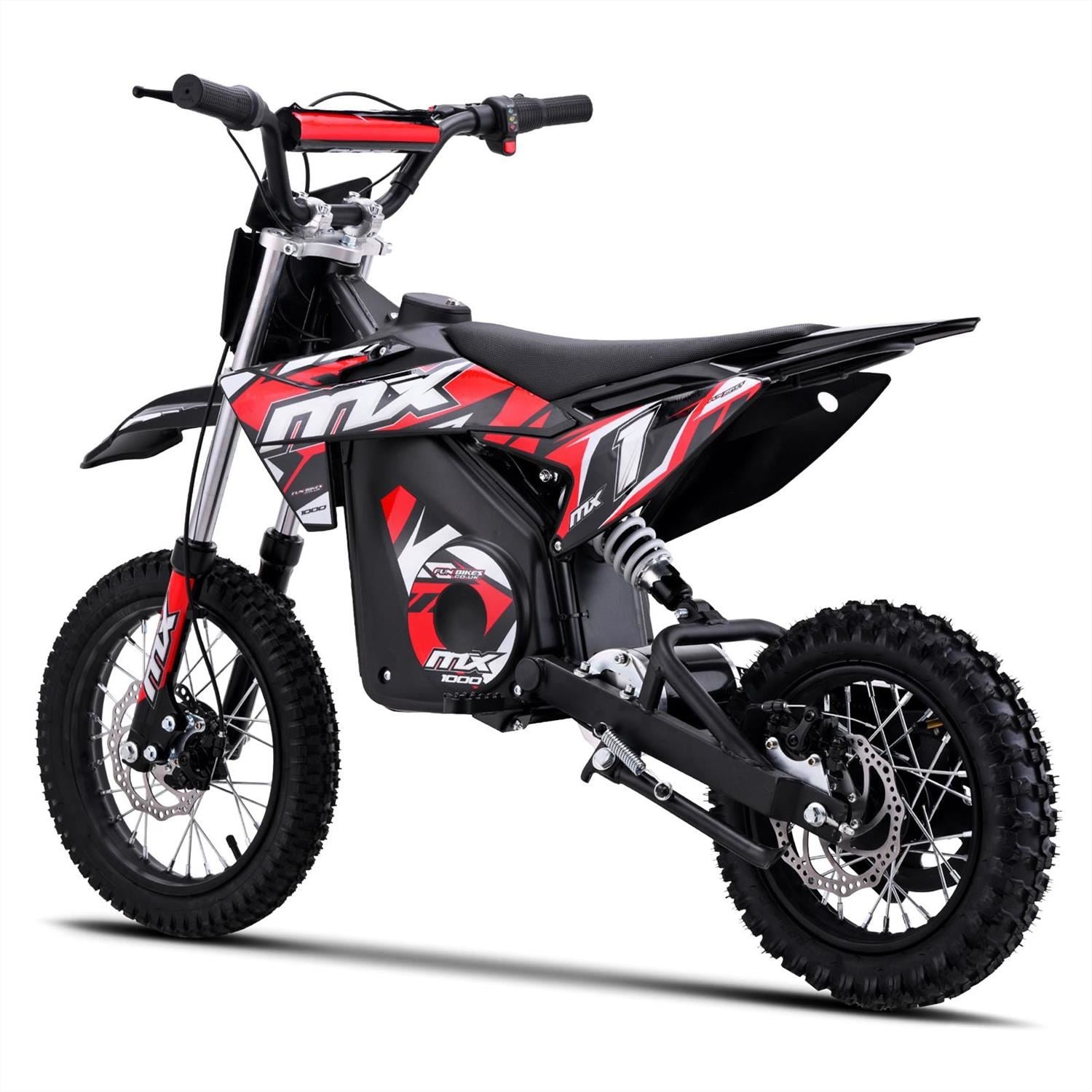 FunBikes MX1000 1000w 36v 62cm Lithium Red Electric Kids Dirt Bike image 7