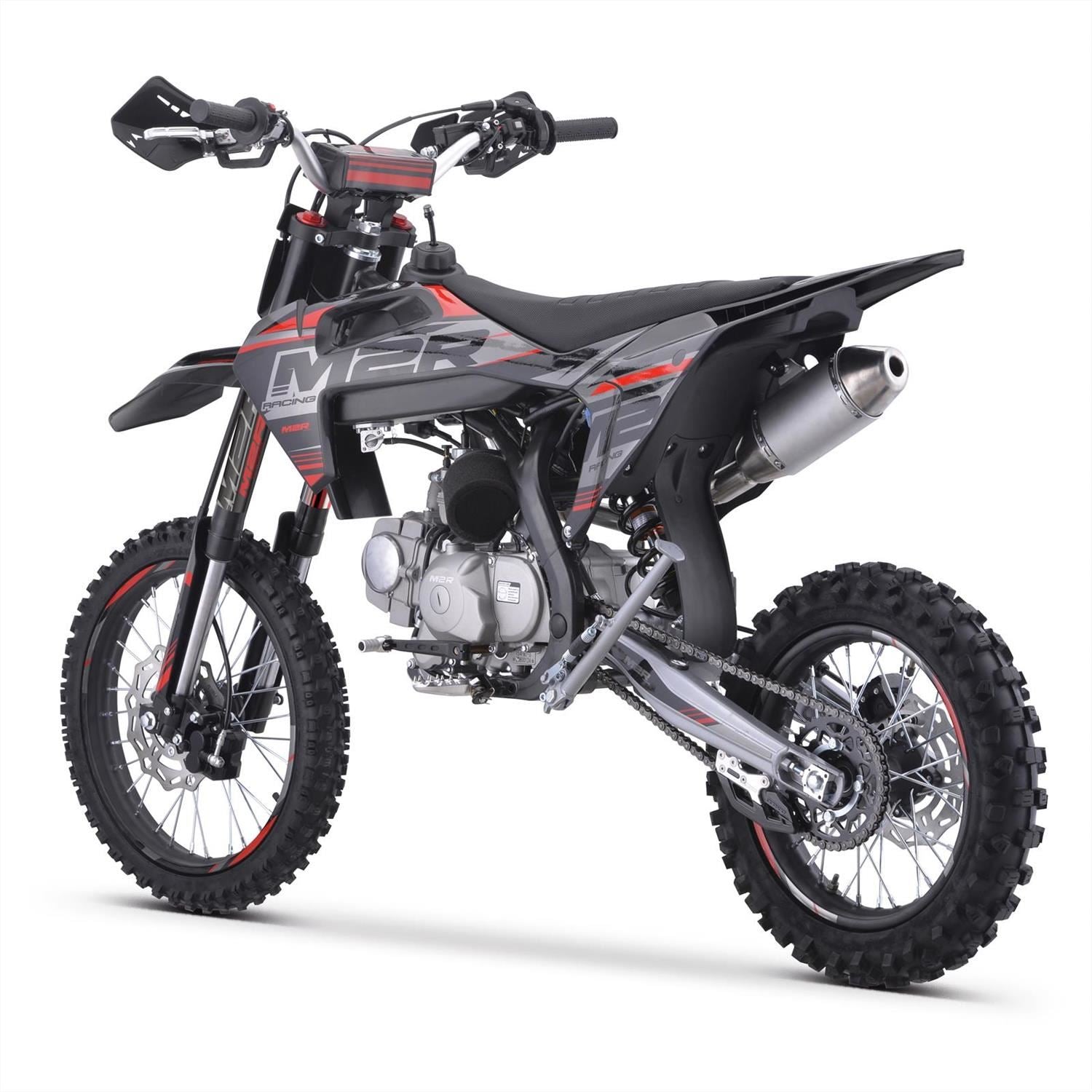 M2R RS-R 125 125cc 17/14 88cm Black/Grey Dirt Bike image 4