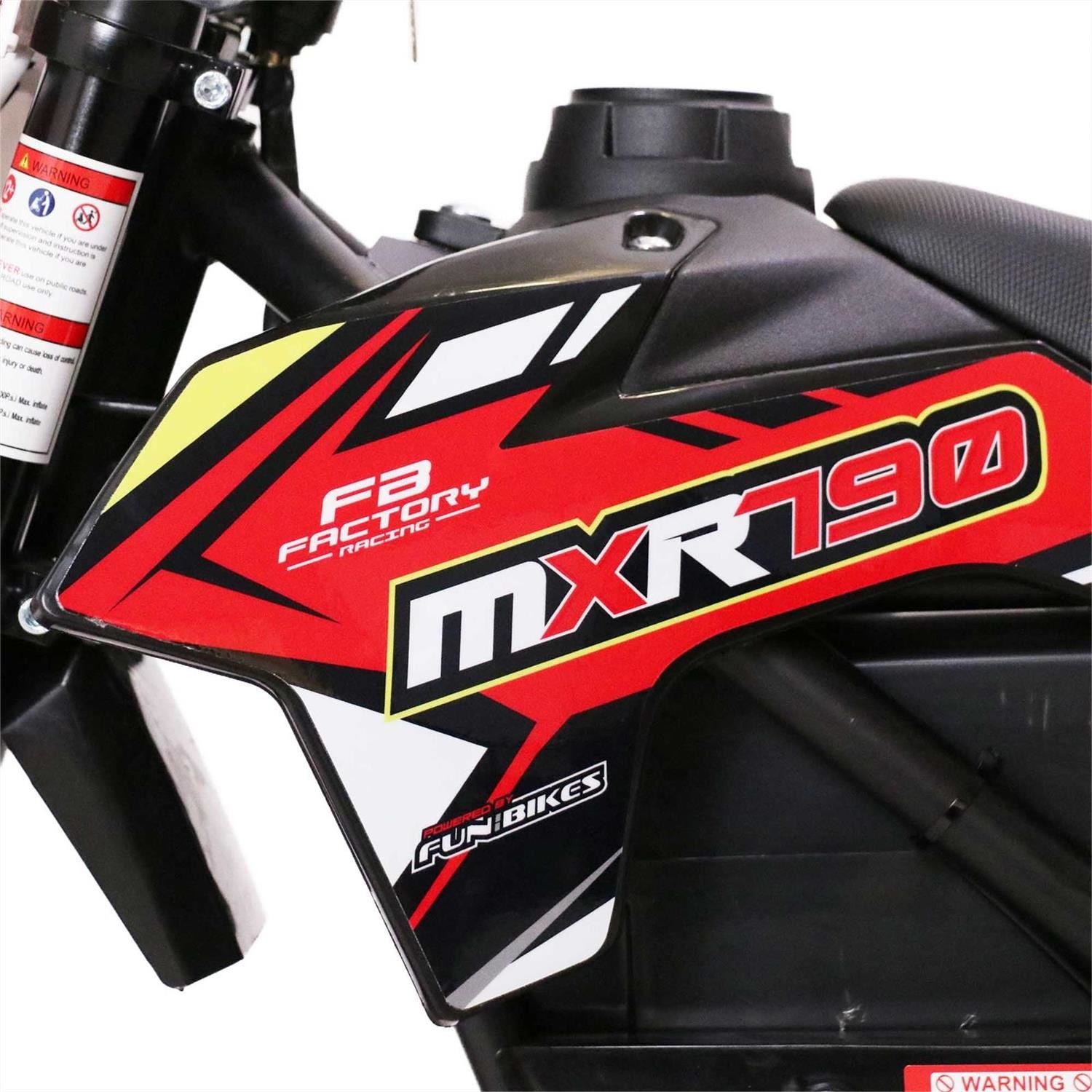 FunBikes MXR 790w(MP)36v Li 10/10 61cm Red Kids Electric Dirt Bike image 3