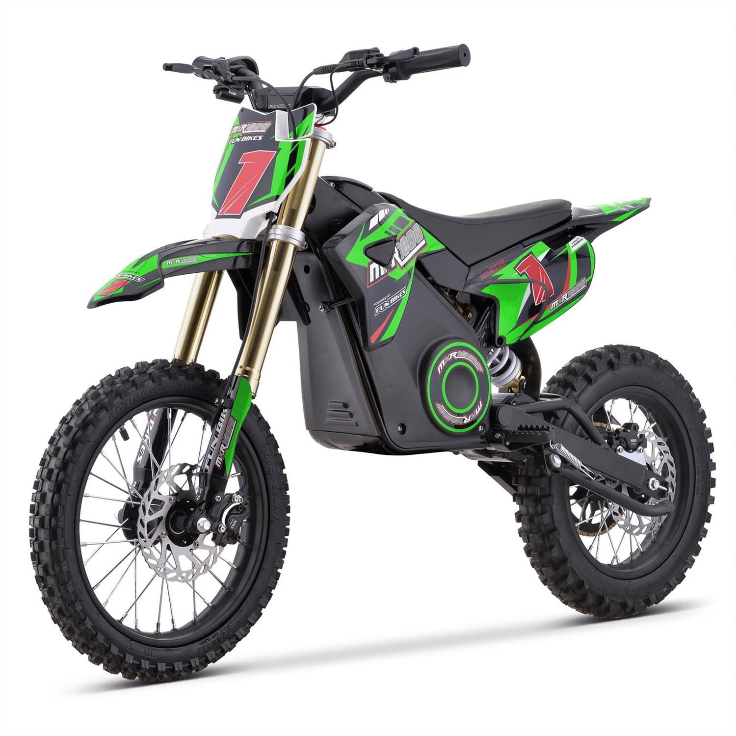 FunBikes MXR 1800w 48v Li 14/12 68cm Green Kids Electric Dirt Bike 2025 image 6