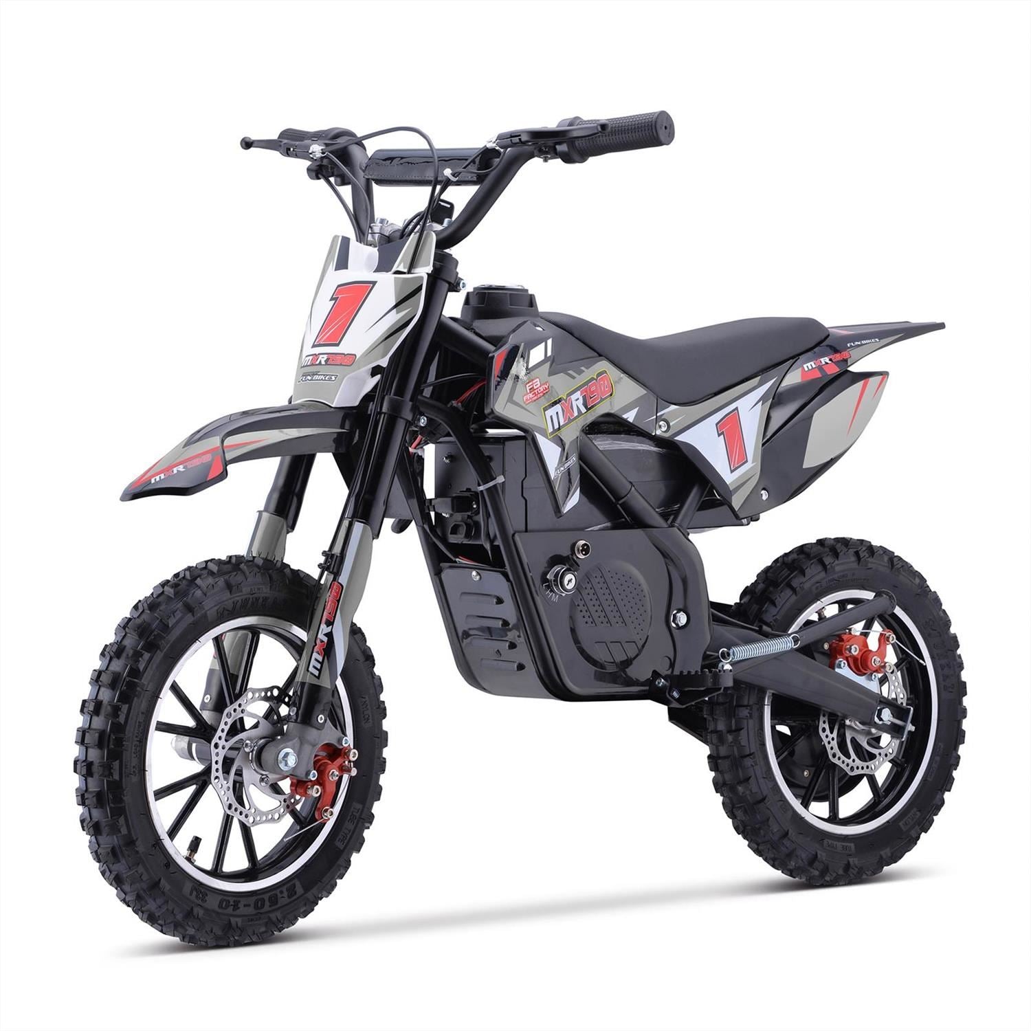 FunBikes MXR 790w(MP)36v Li 10/10 61cm Grey Kids Electric Dirt Bike image 1