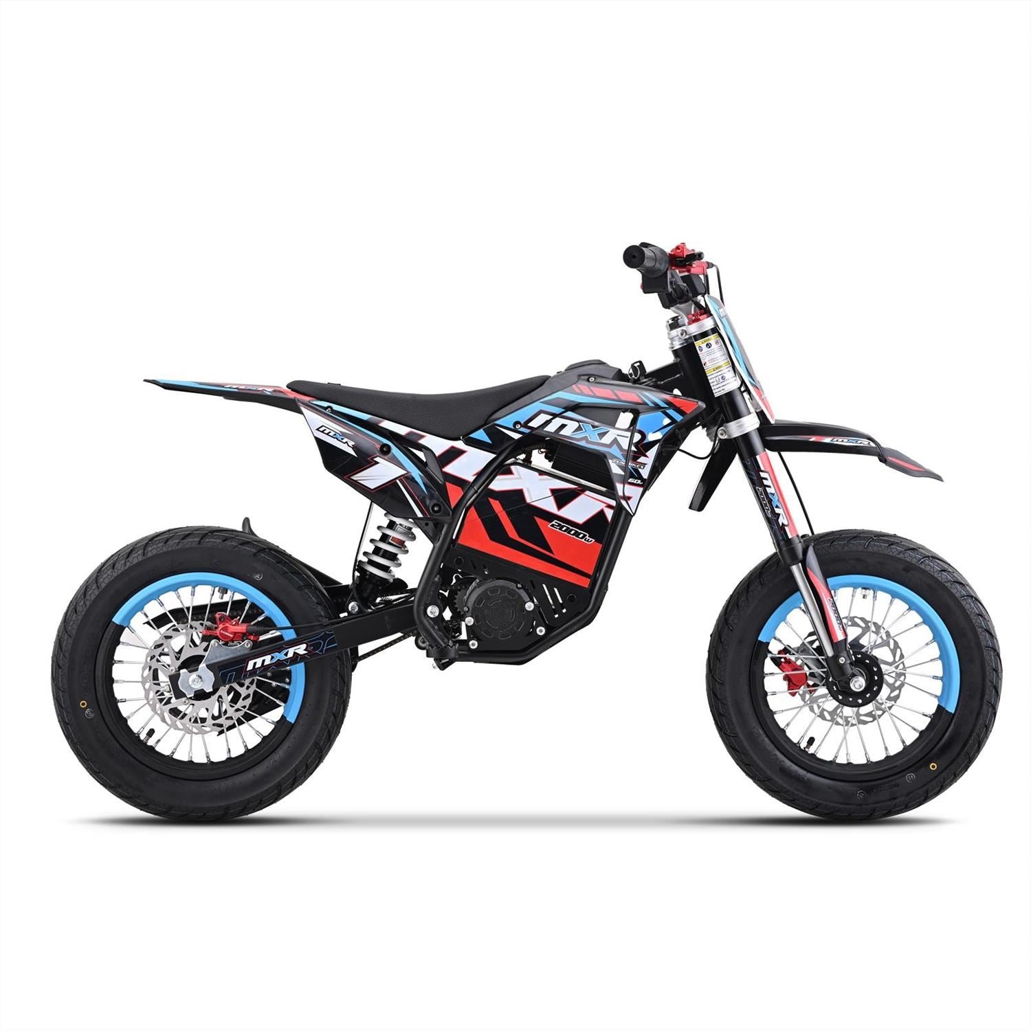 FunBikes MXR 2000w 60v Li 12/12 69cm Blue Supermoto Electric Dirt Bike image 12