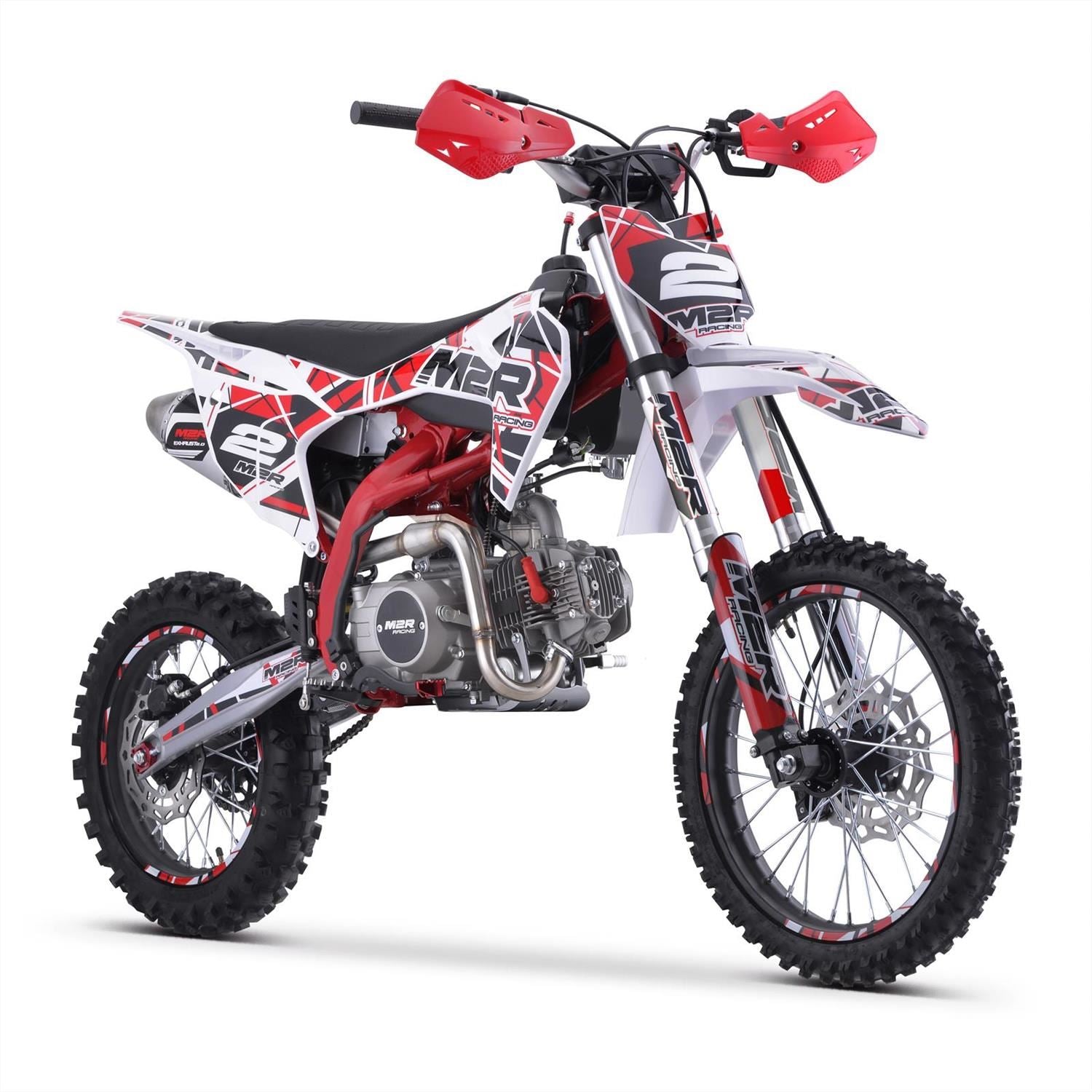 M2R RS-R 125 125cc 17/14 88cm Red/White Dirt Bike image 0