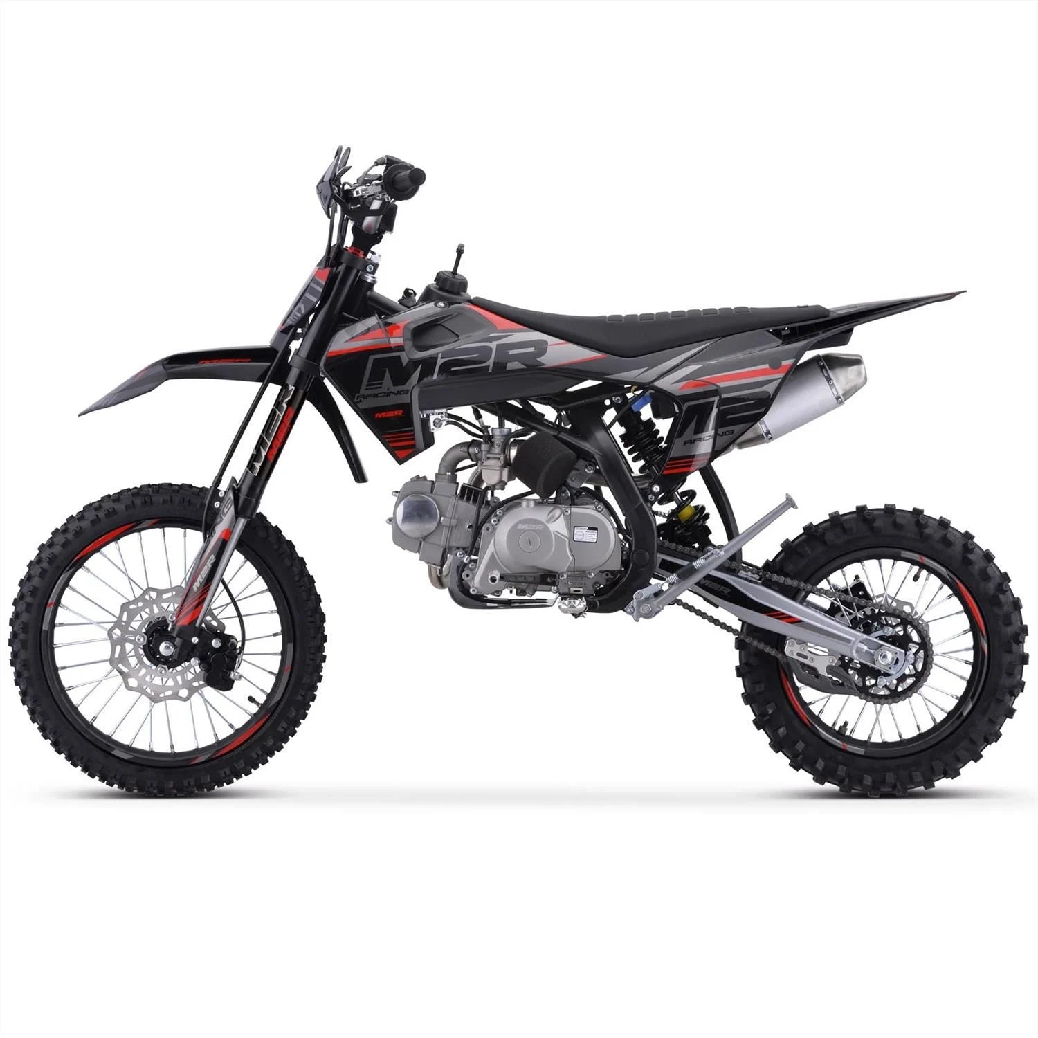 M2R RS-R 125 125cc 17/14 88cm Black/Grey Dirt Bike image 5