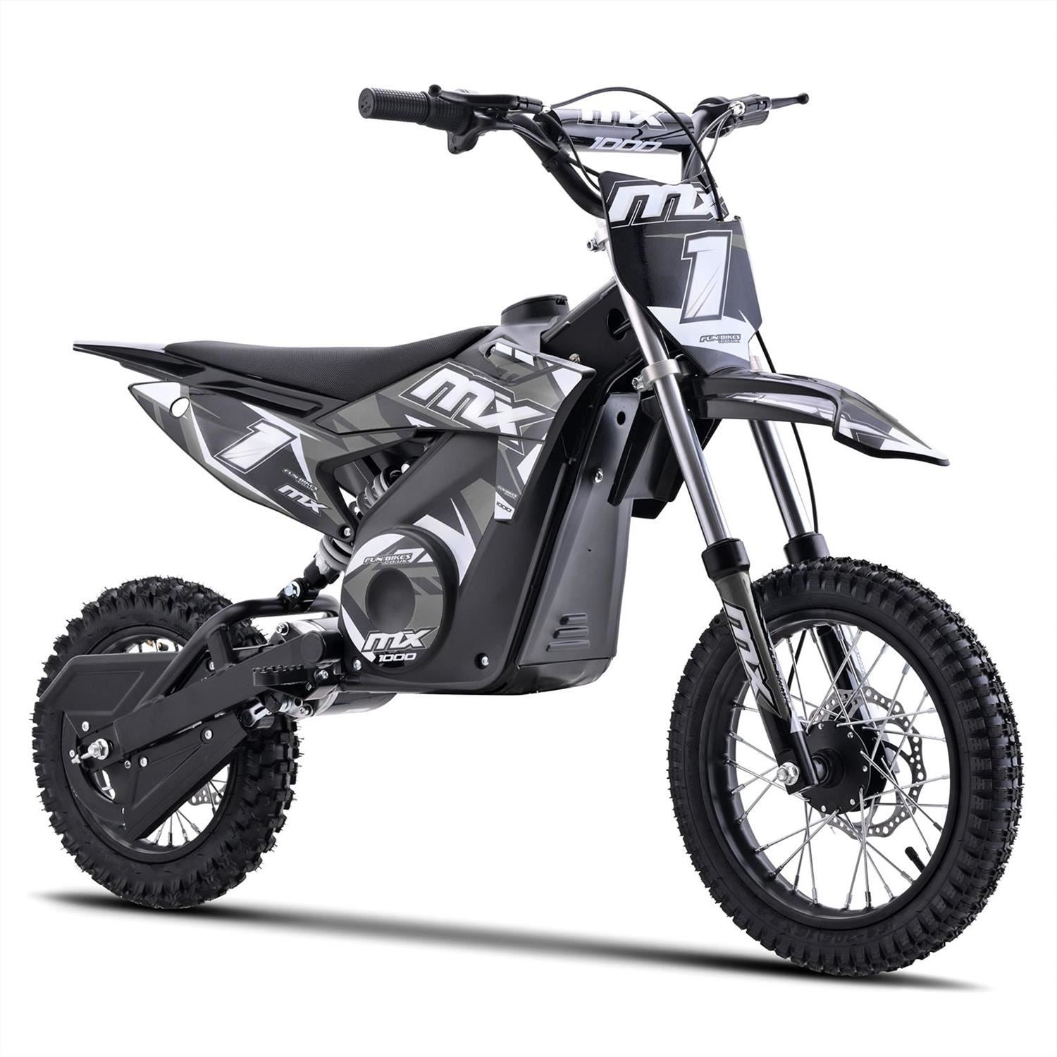 FunBikes MX1000 1000w 36v 62cm Lithium Grey Electric Kids Dirt Bike image 2