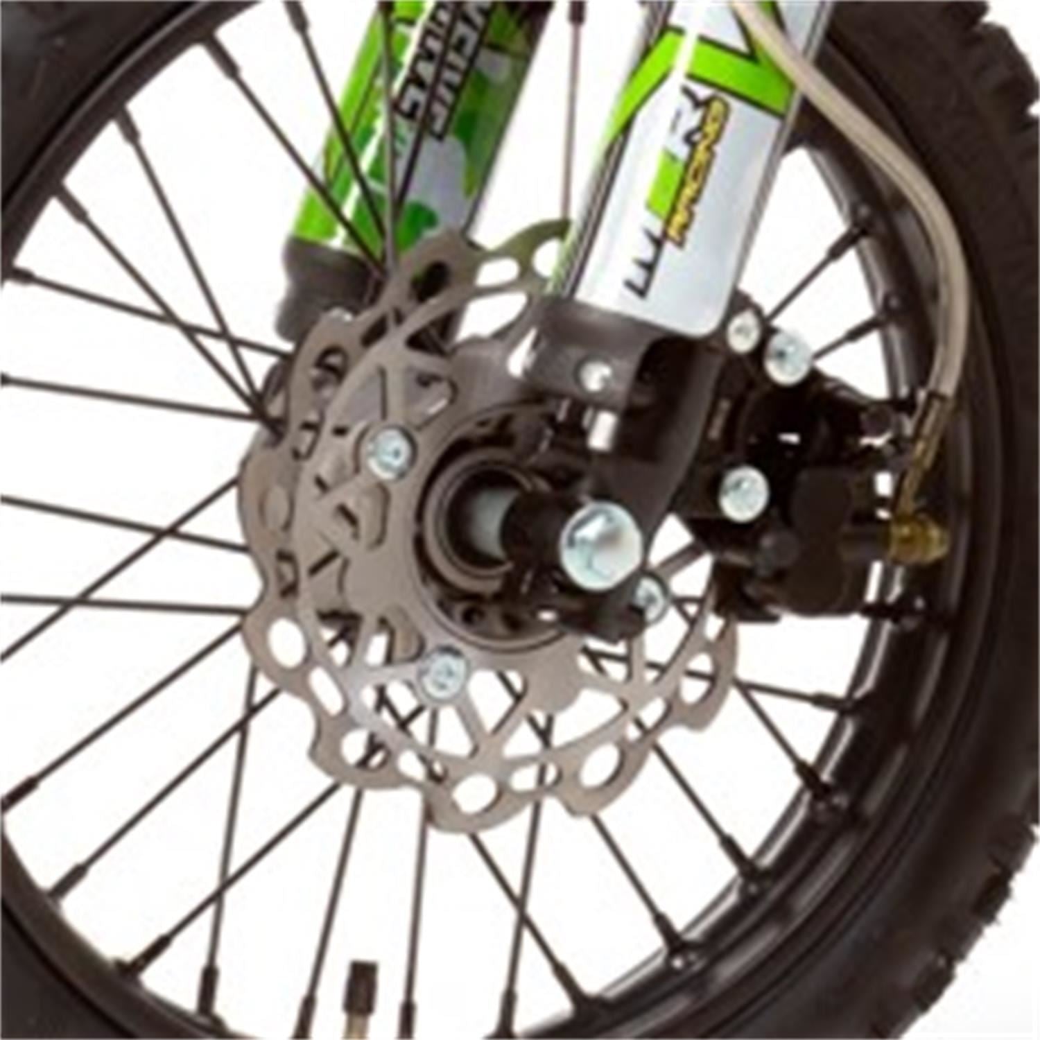 M2R Racing KXF125 120cc 14/12 76cm Black Green Pit Bike image 12