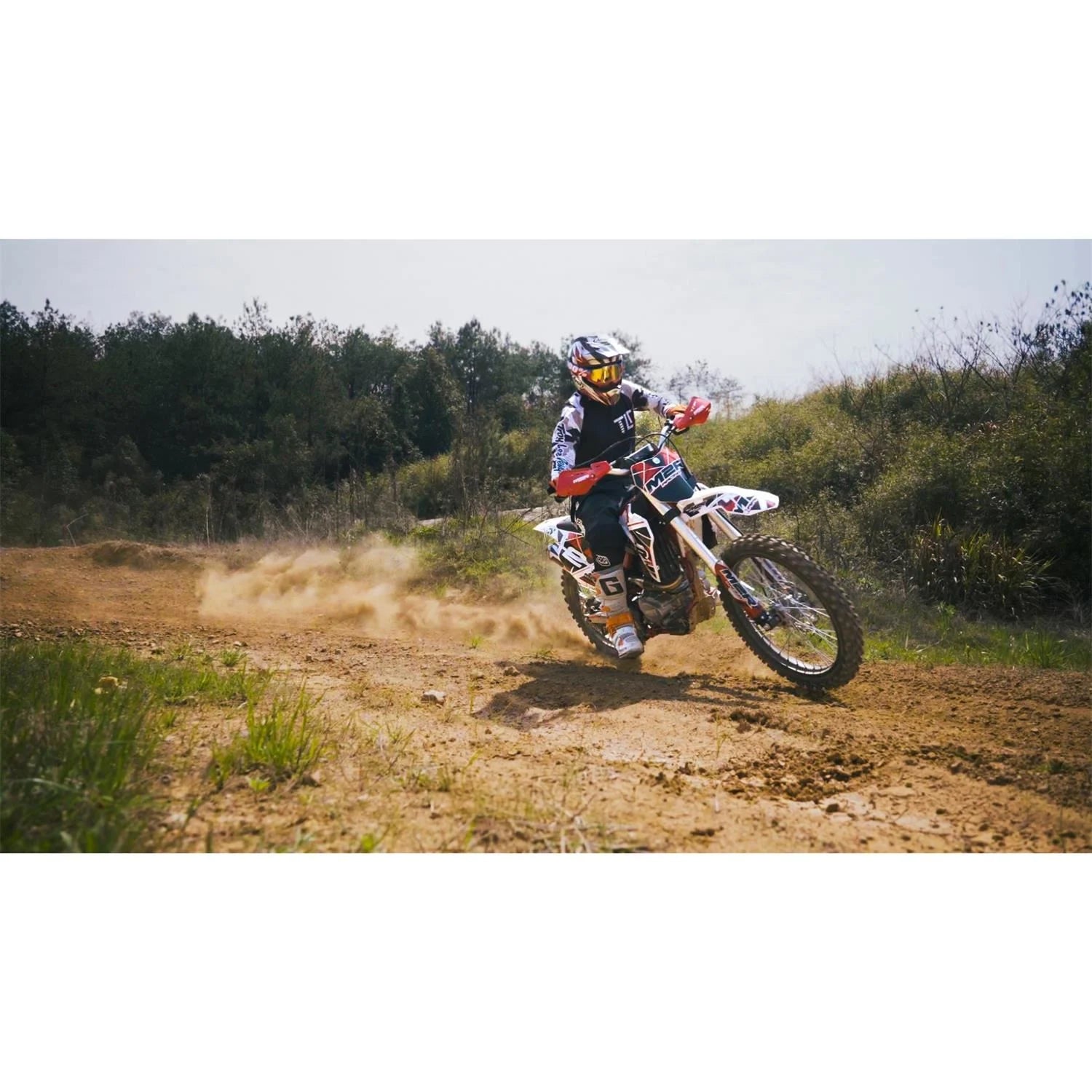 M2R RS-R 250 250cc 21/18 94cm Black/Grey Motocross Dirt Bike image 15