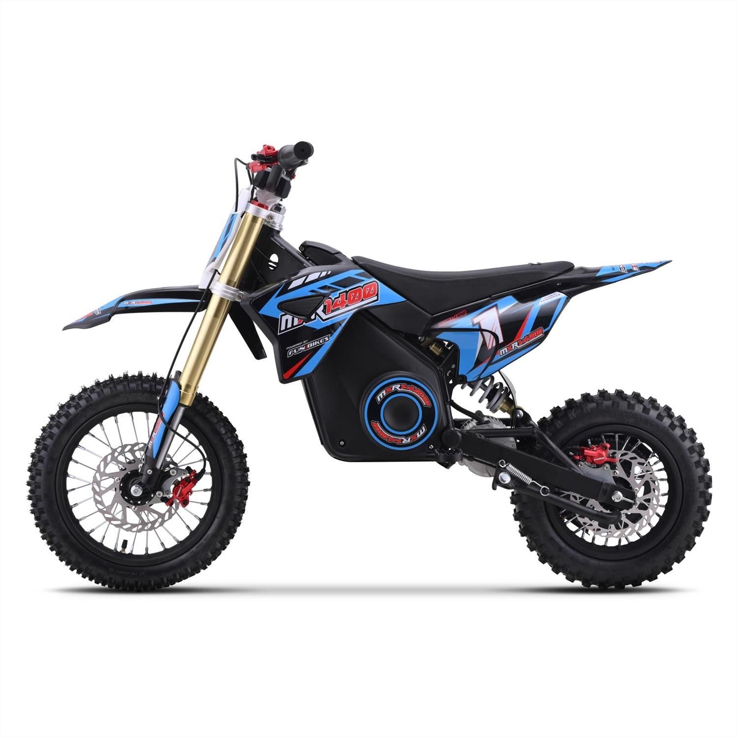 FunBikes MXR 1400w 48v Li 12/10 65cm Blue Kids Electric Dirt Bike image 6