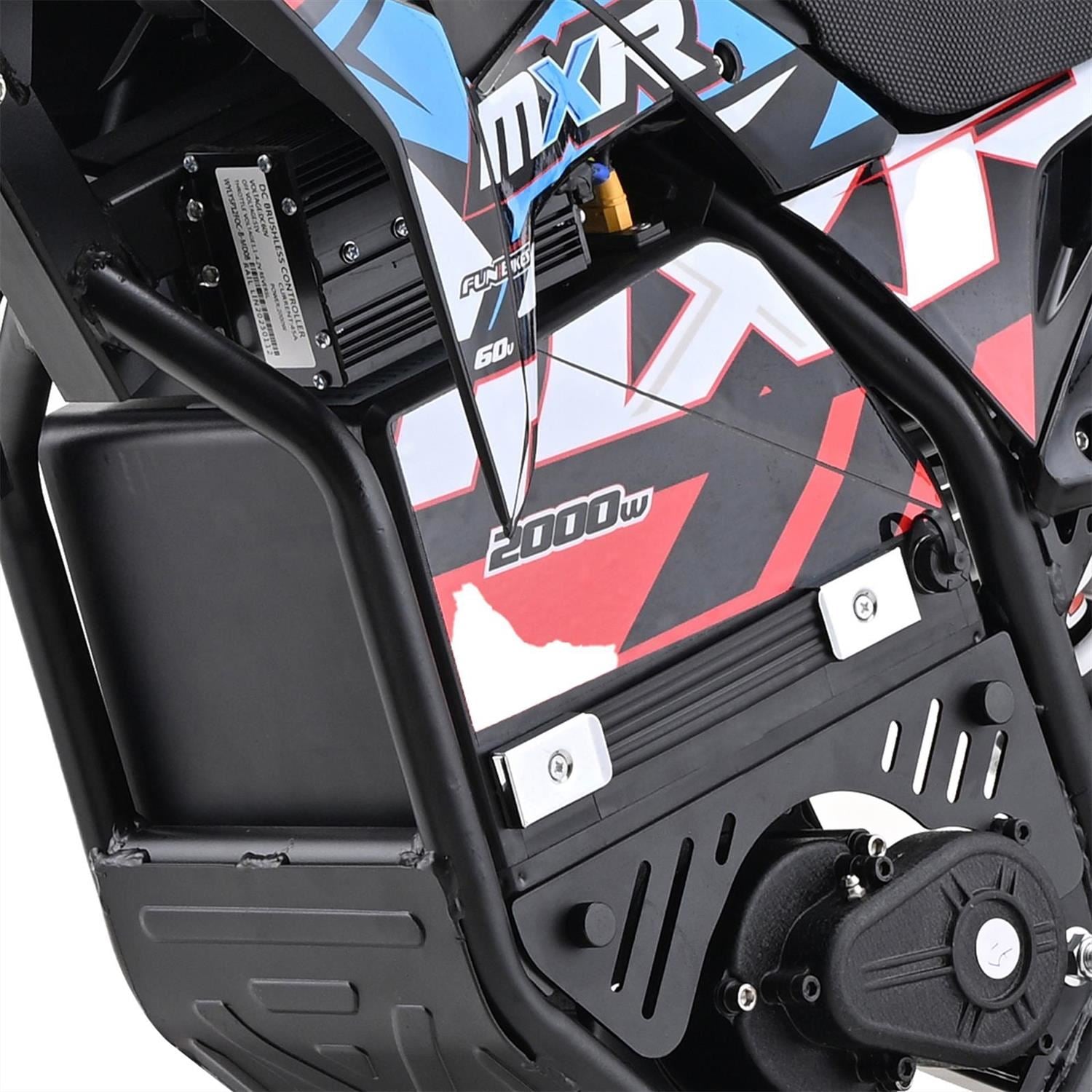 FunBikes MXR 2000w 60v Li 14/12 68cm Blue MX Electric Dirt Bike image 11