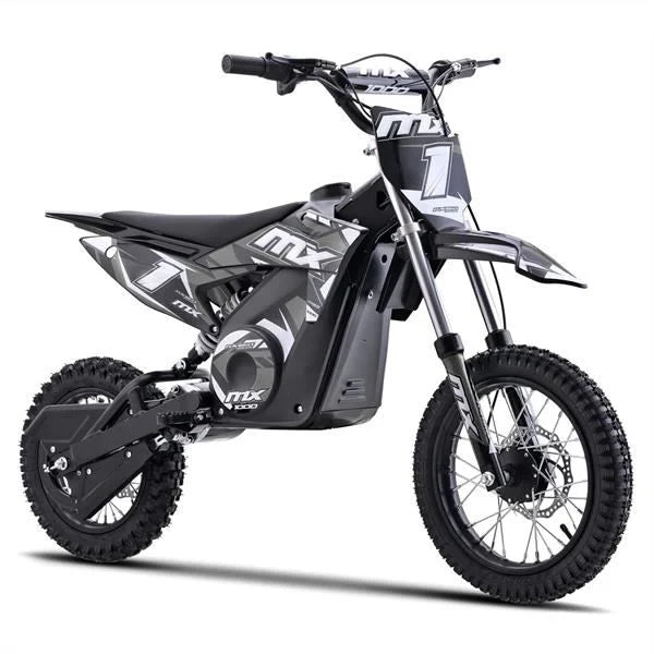 FunBikes MX1000 1000w 36v 62cm Lithium Grey Electric Kids Dirt Bike image 0