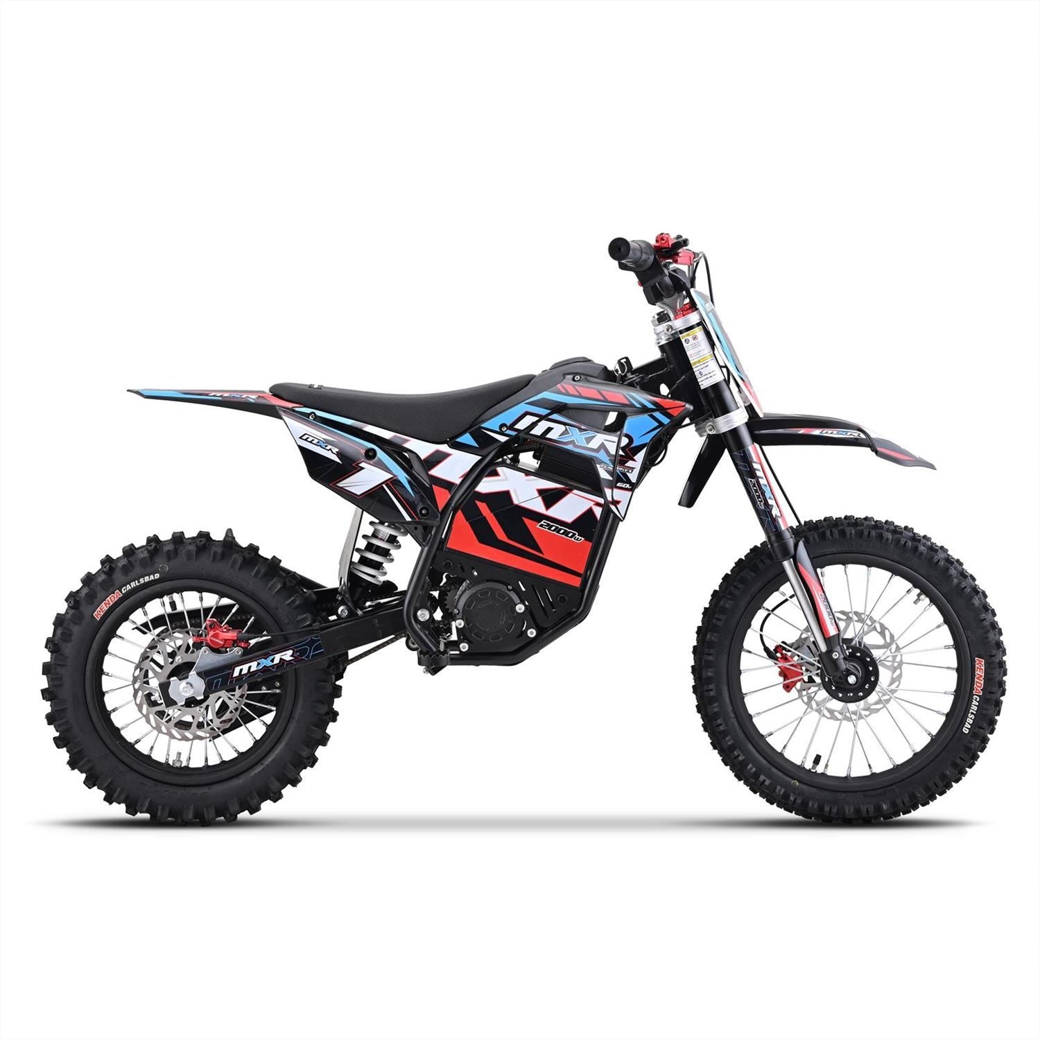 FunBikes MXR 2000w 60v Li 14/12 68cm Blue MX Electric Dirt Bike image 2