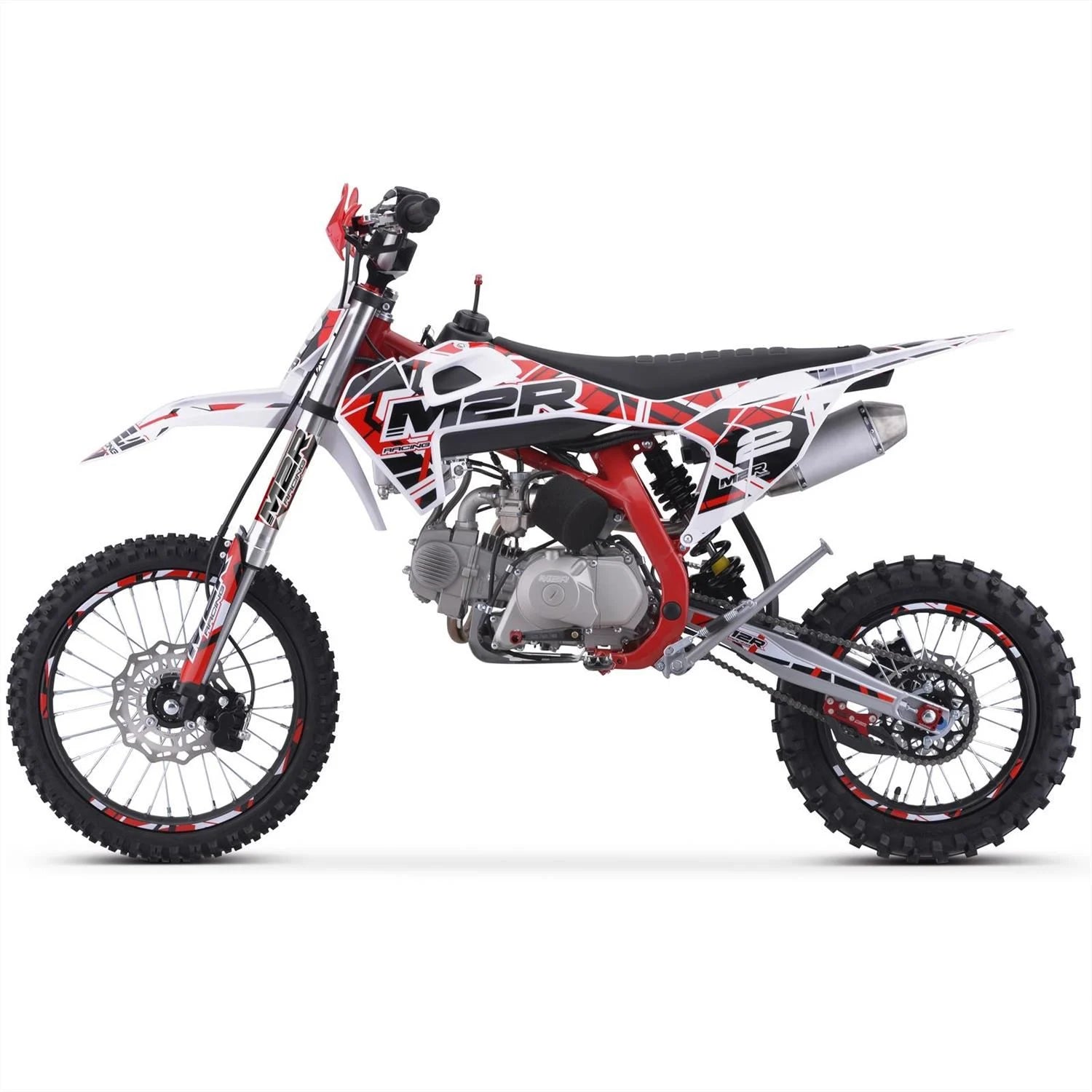 M2R RS-R 140 140cc 17/14 88cm Red/White Dirt Bike image 5