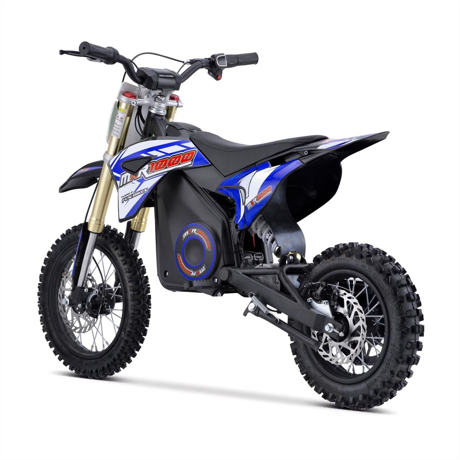 FunBikes MXR 1000w 36v 12/10 65cm Blue Kids Electric Dirt Bike image 3