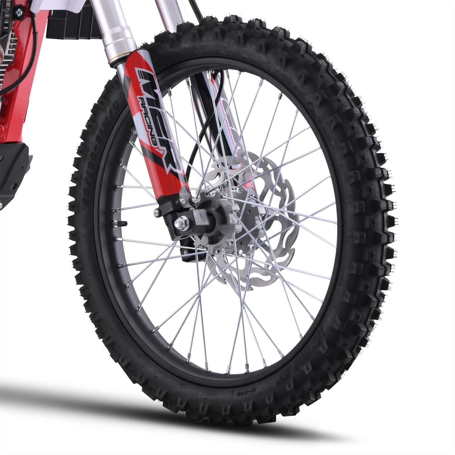 M2R RS-R 250 250cc 21/18 94cm Red/White Motocross Dirt Bike image 6