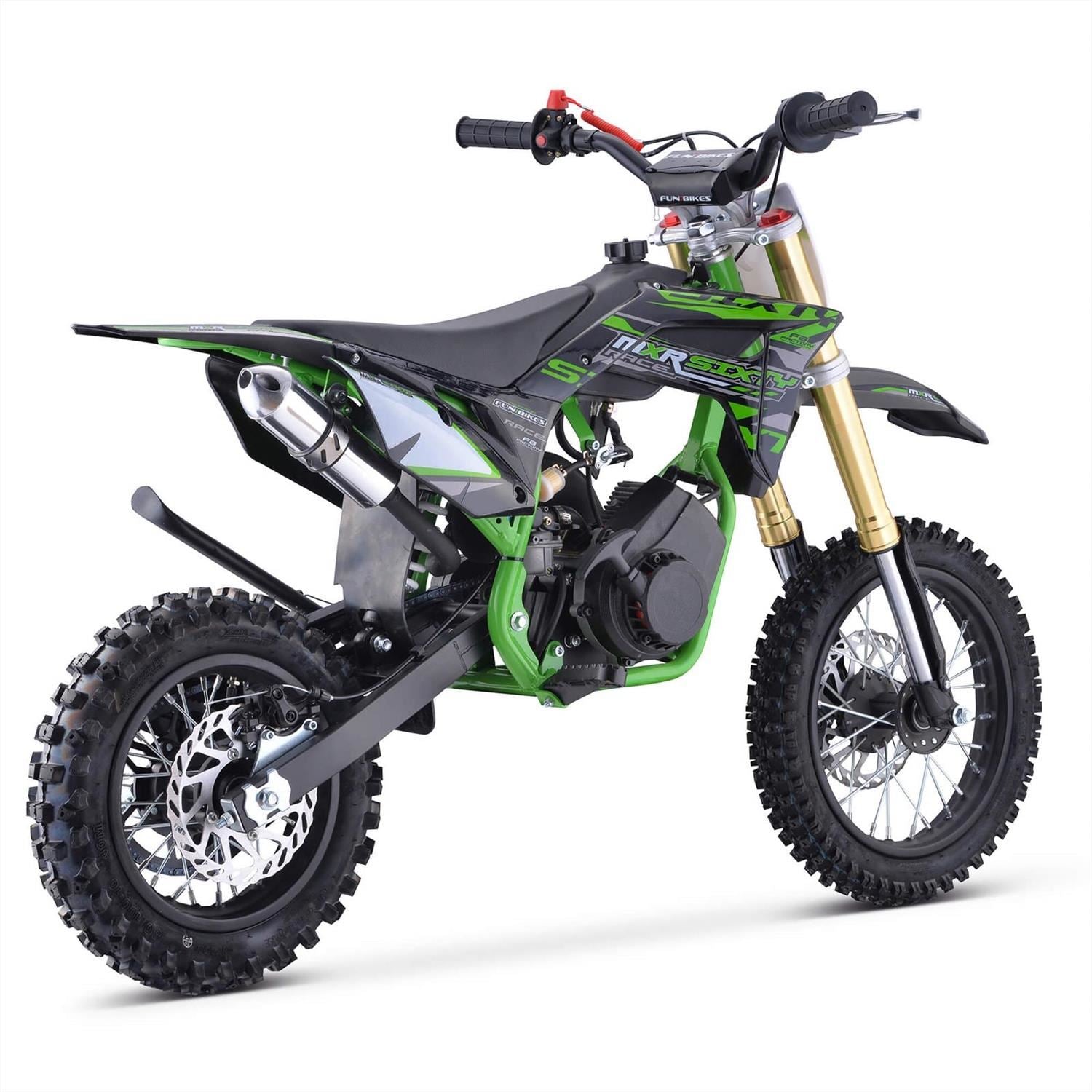 FunBikes MXR "60" 63cc 12/10 63cm Performance Green Kids Dirt Bike image 1
