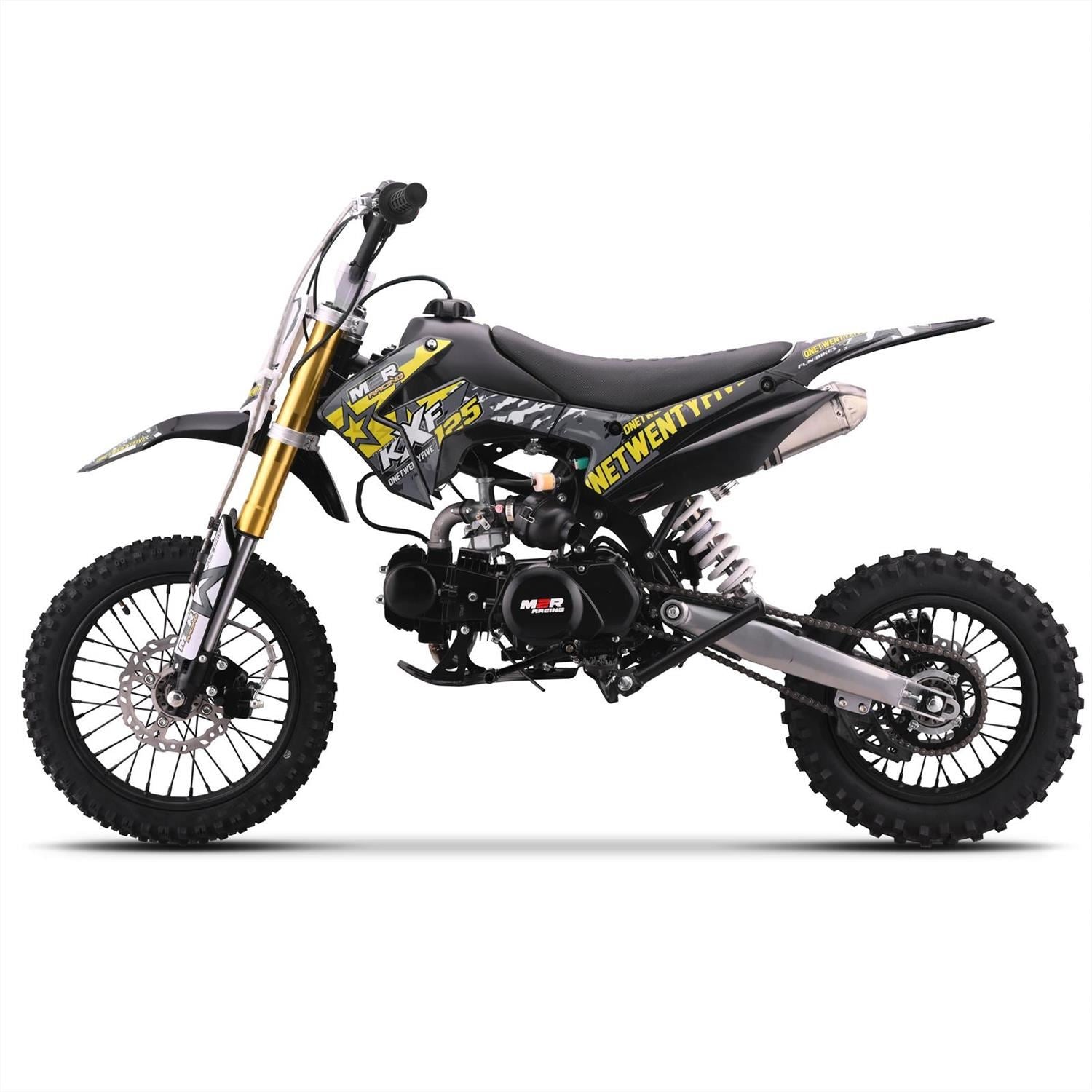 M2R Racing KXF125 120cc 14/12 76cm Black Grey Pit Bike image 13