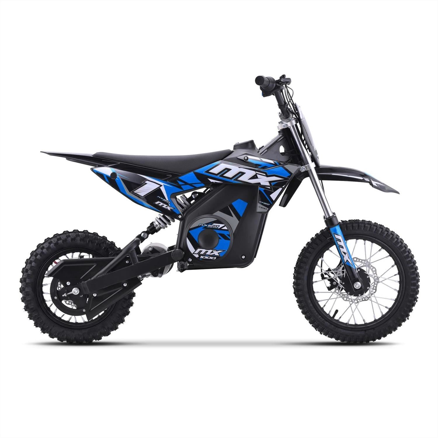 FunBikes MX1000 1000w 36v 62cm Lithium Blue Electric Kids Dirt Bike image 2