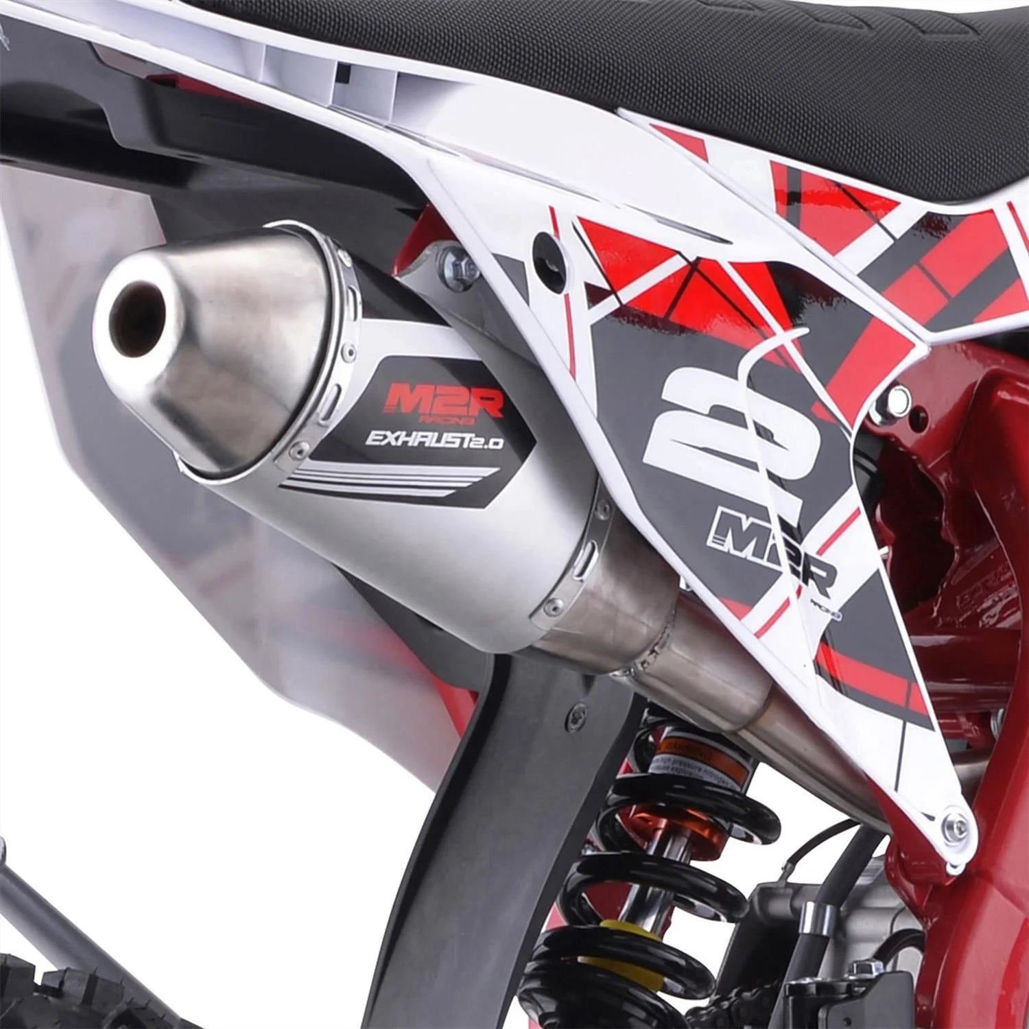M2R RS-R 140 140cc 17/14 88cm Red/White Dirt Bike image 10
