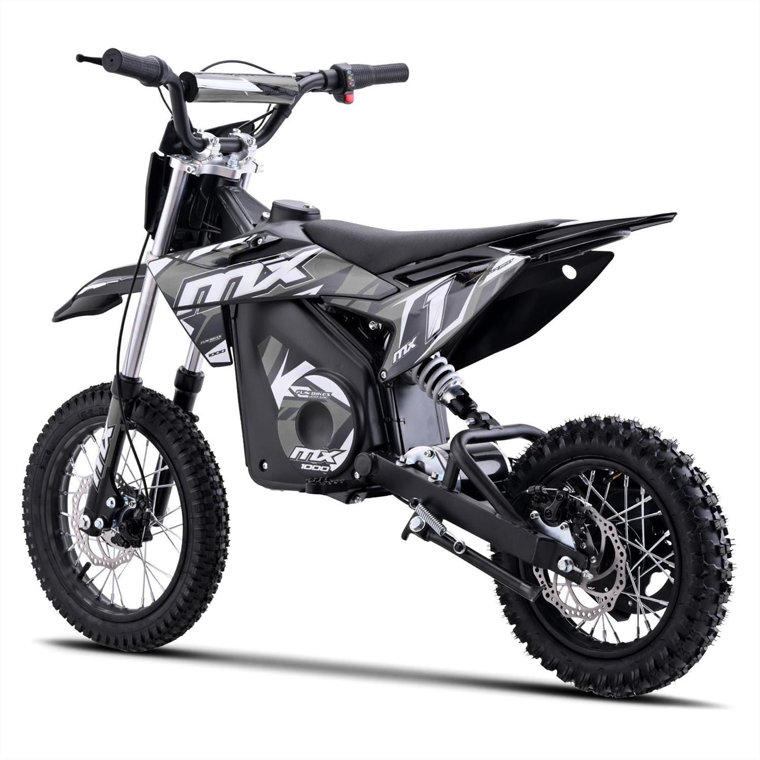 FunBikes MX1000 1000w 36v 62cm Lithium Grey Electric Kids Dirt Bike image 6