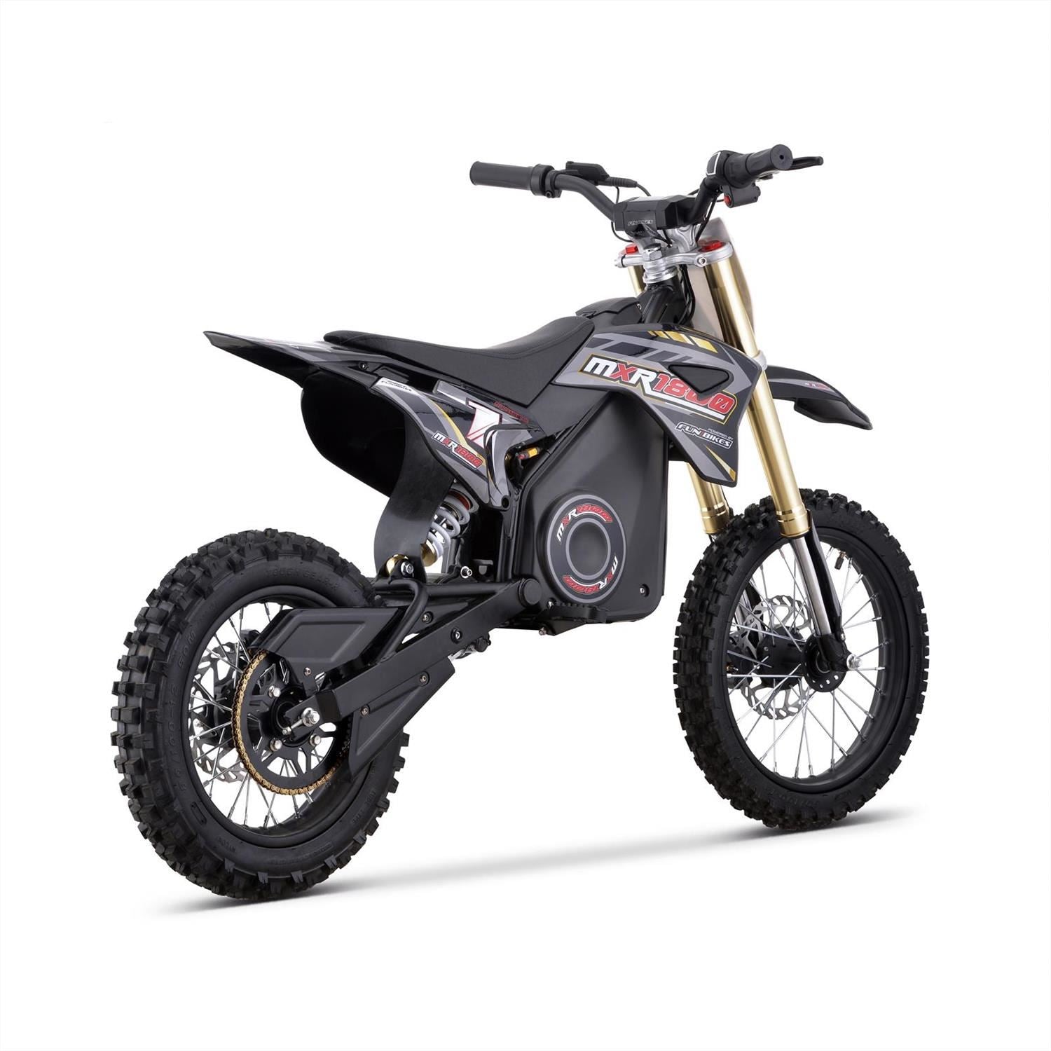 FunBikes MXR 1800w 48v Li 14/12 68cm Grey Kids Electric Dirt Bike 2025 image 2
