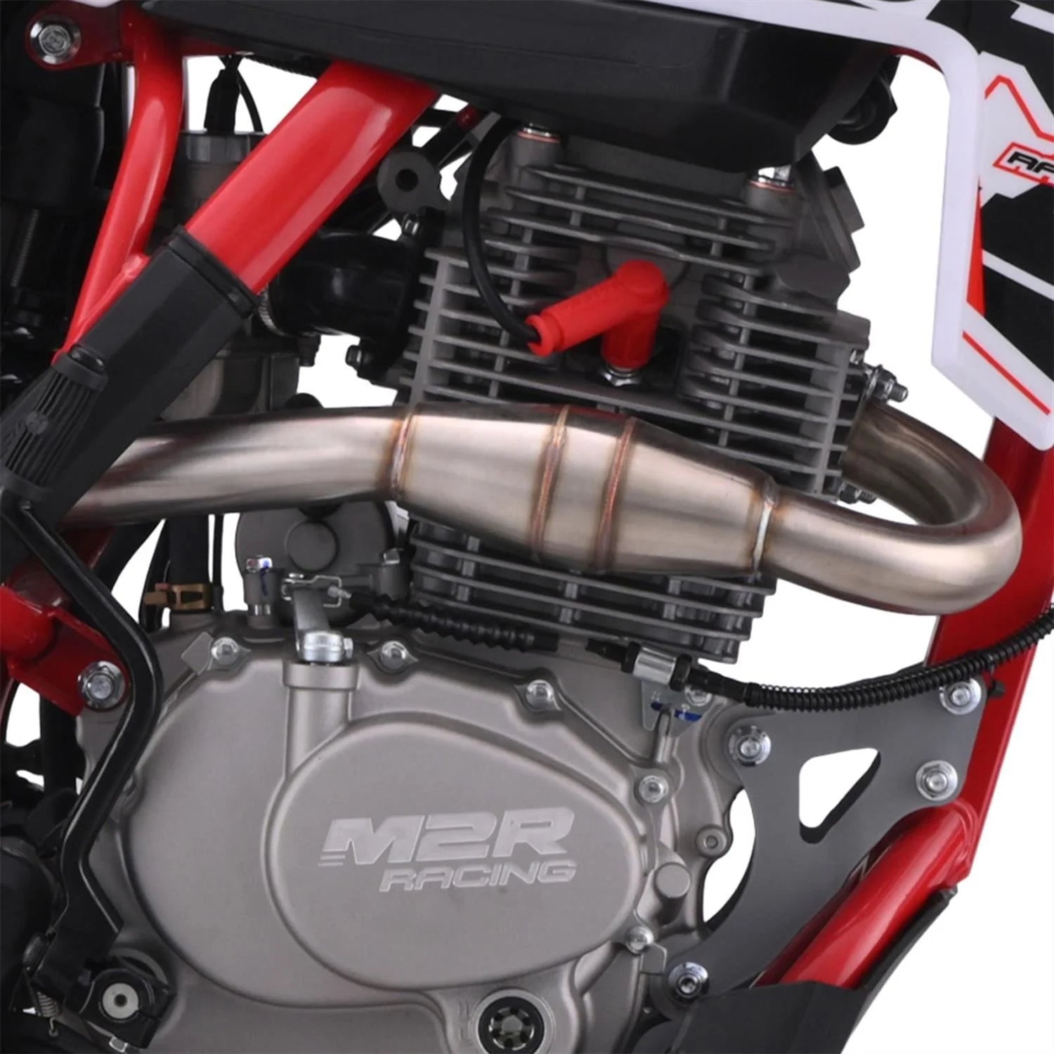 M2R RS-R 250 250cc 21/18 94cm Red/White Motocross Dirt Bike image 8