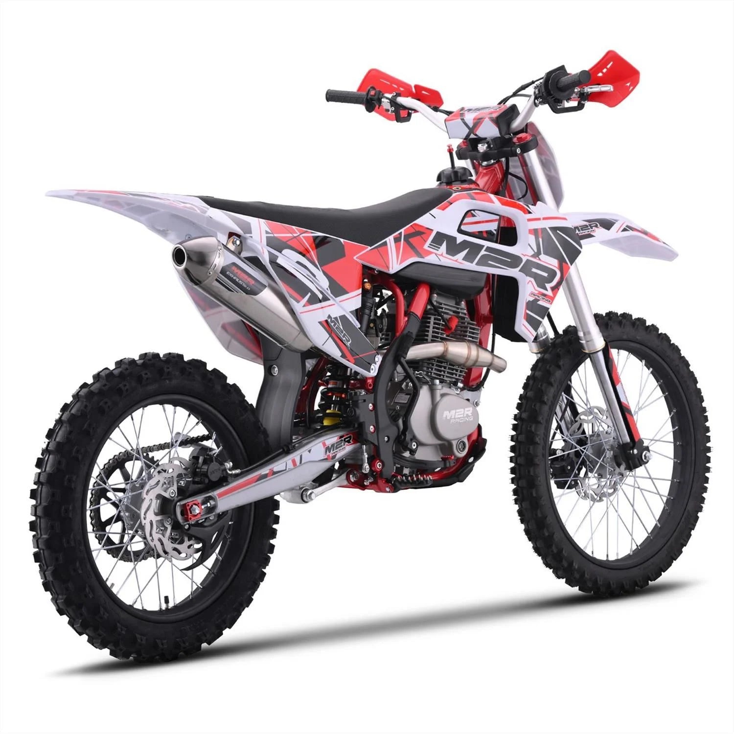M2R RS-R 250 250cc 21/18 94cm Red/White Motocross Dirt Bike image 1