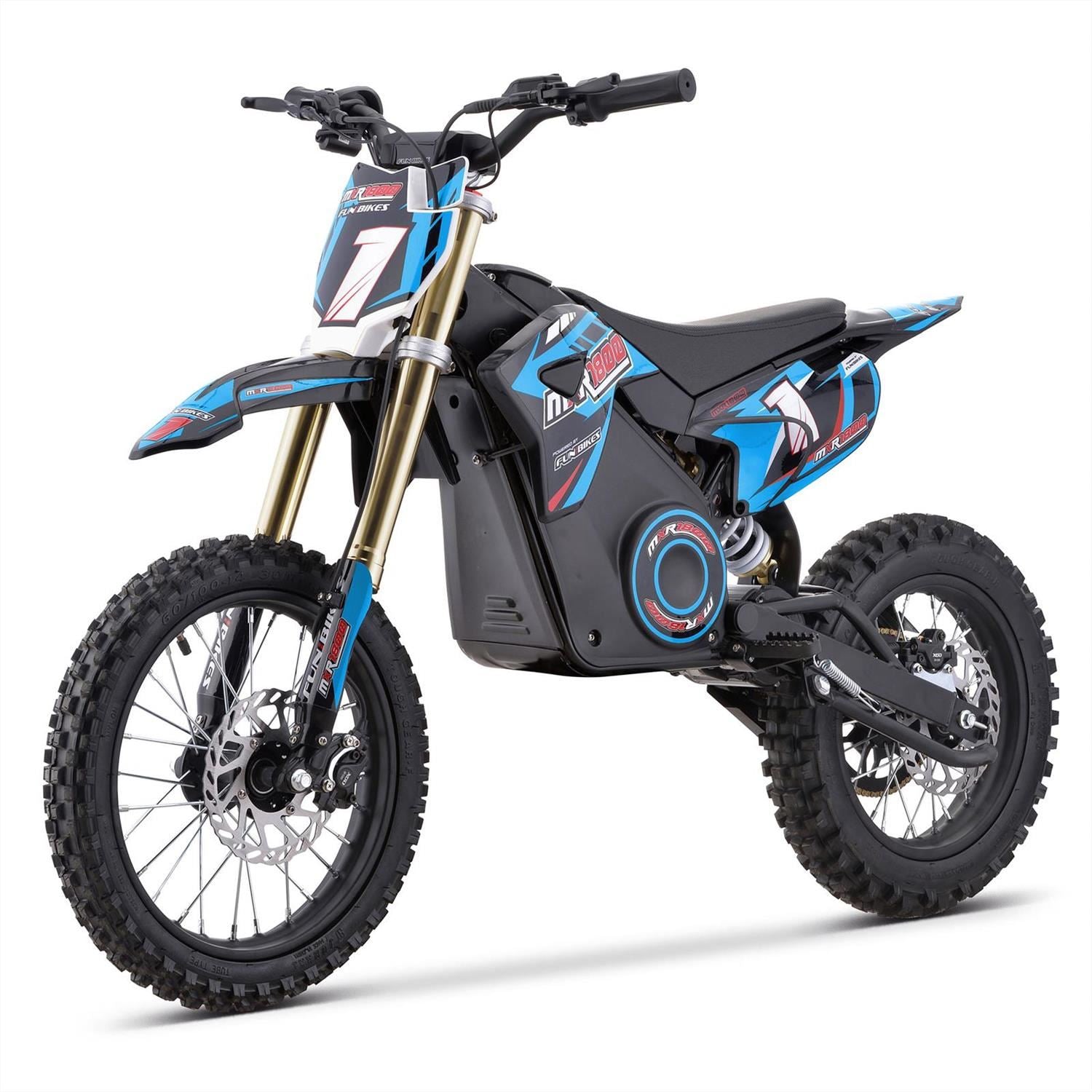 FunBikes MXR 1800w 48v Li 14/12 68cm Blue Kids Electric Dirt Bike 2025 image 8