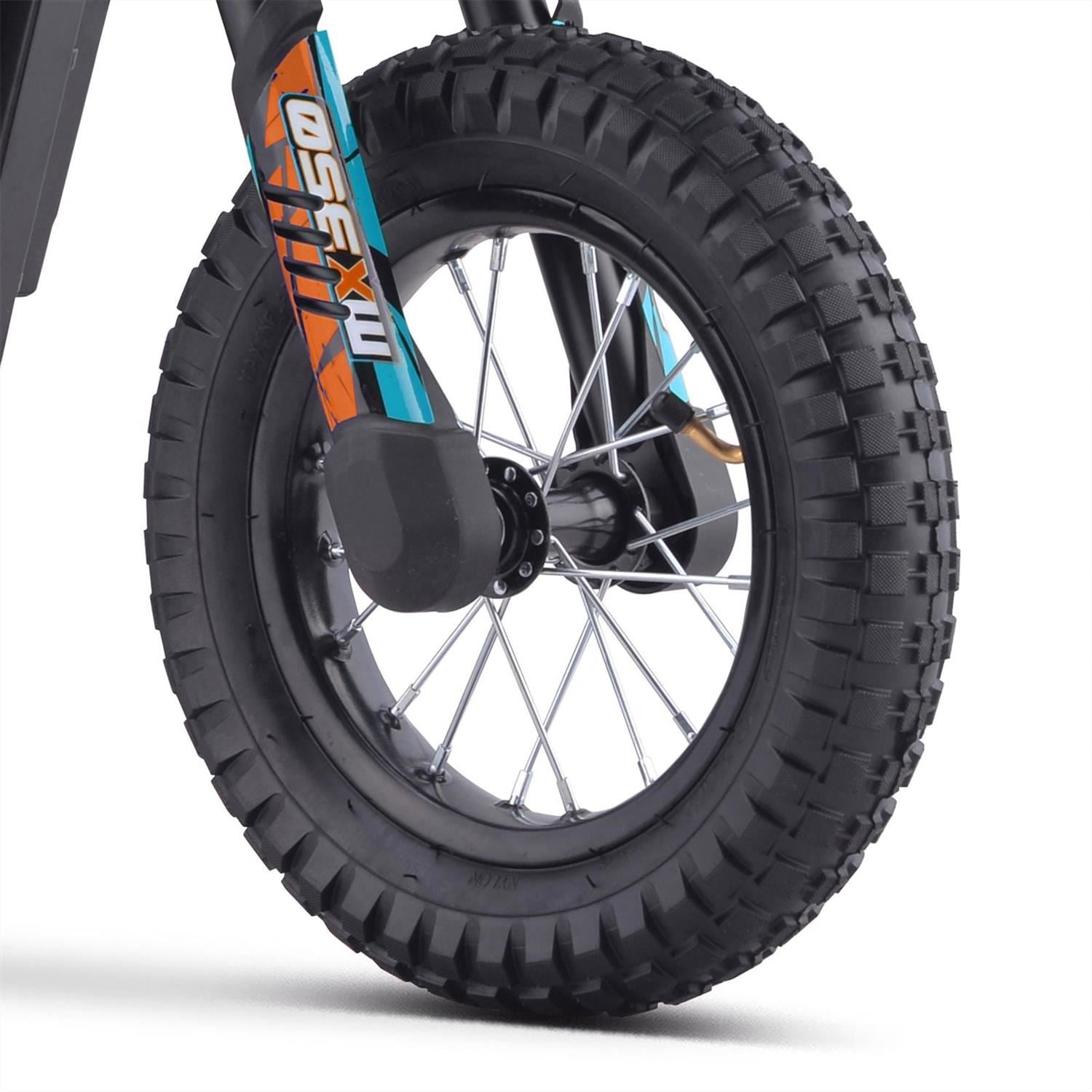 FunBikes MX350 350w 36v 4ah 12/12 51cm Lithium Orange Electric Kids Dirt Bike image 1