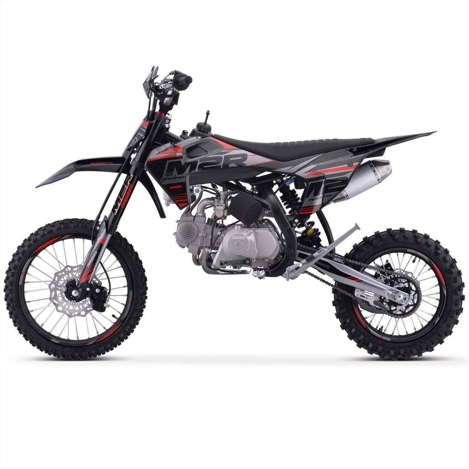 M2R RS-R 140 140cc 17/14 88cm Black/Grey Dirt Bike image 4