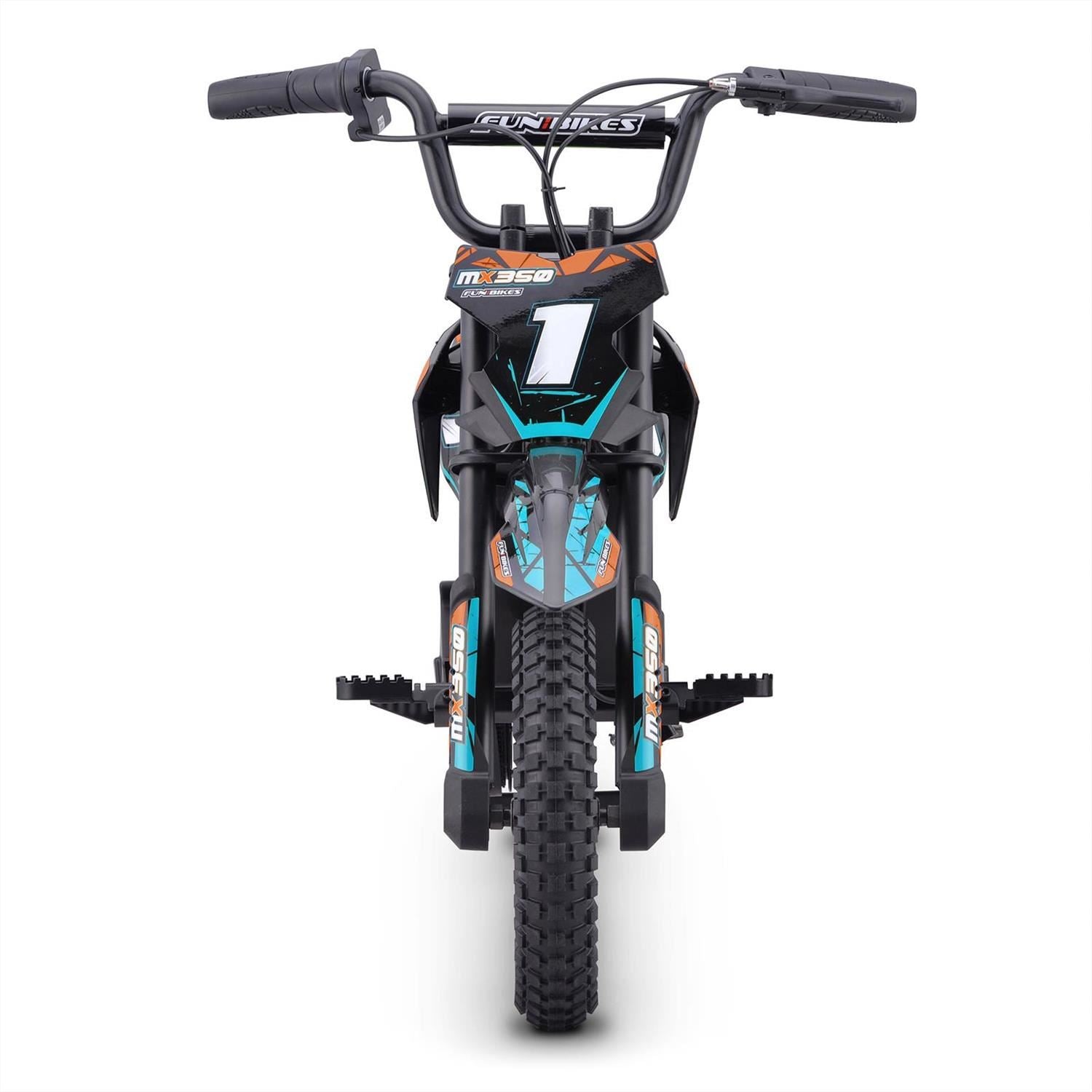 FunBikes MX350 350w 36v 4ah 12/12 51cm Lithium Orange Electric Kids Dirt Bike image 6