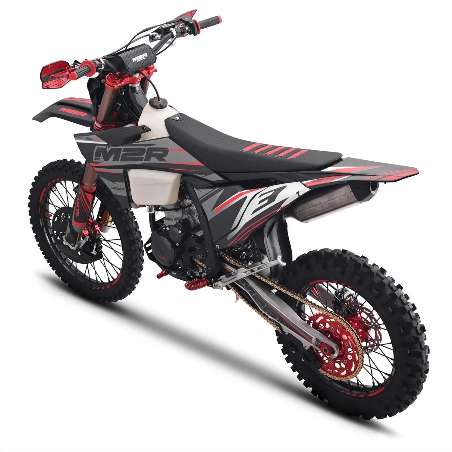 M2R RS-R 300 21/18 96cm Black/Grey Race Spec Dirt Bike image 3