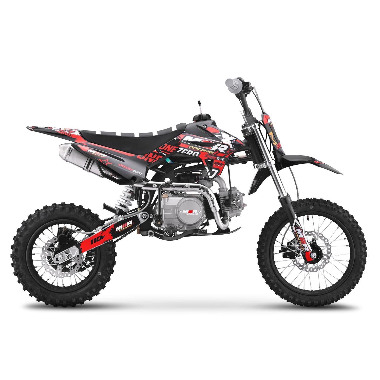 M2R Racing KX110F 110cc 14/12 76cm Red Semi-Auto Pit Bike 2025 Model image 2