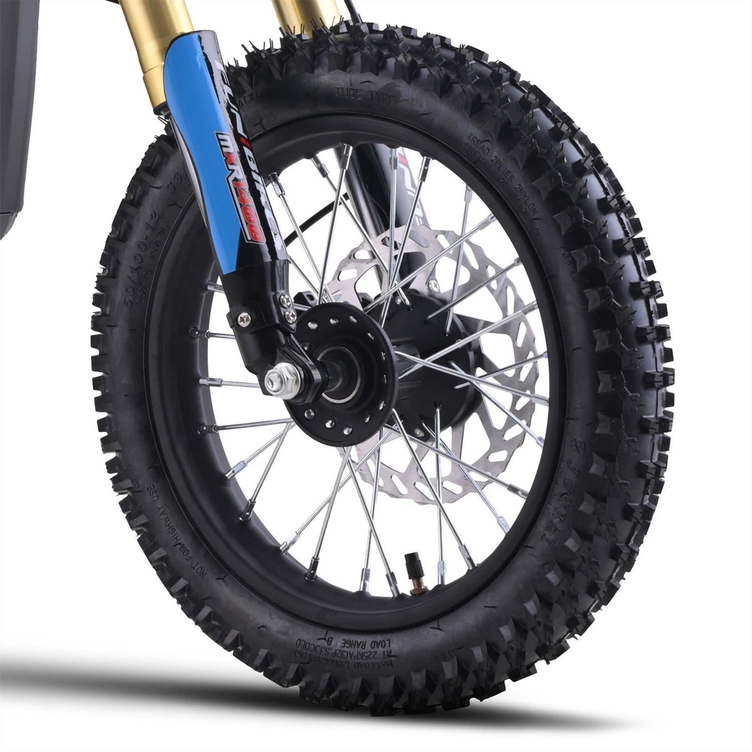 FunBikes MXR 1400w 48v Li 12/10 65cm Blue Kids Electric Dirt Bike image 7