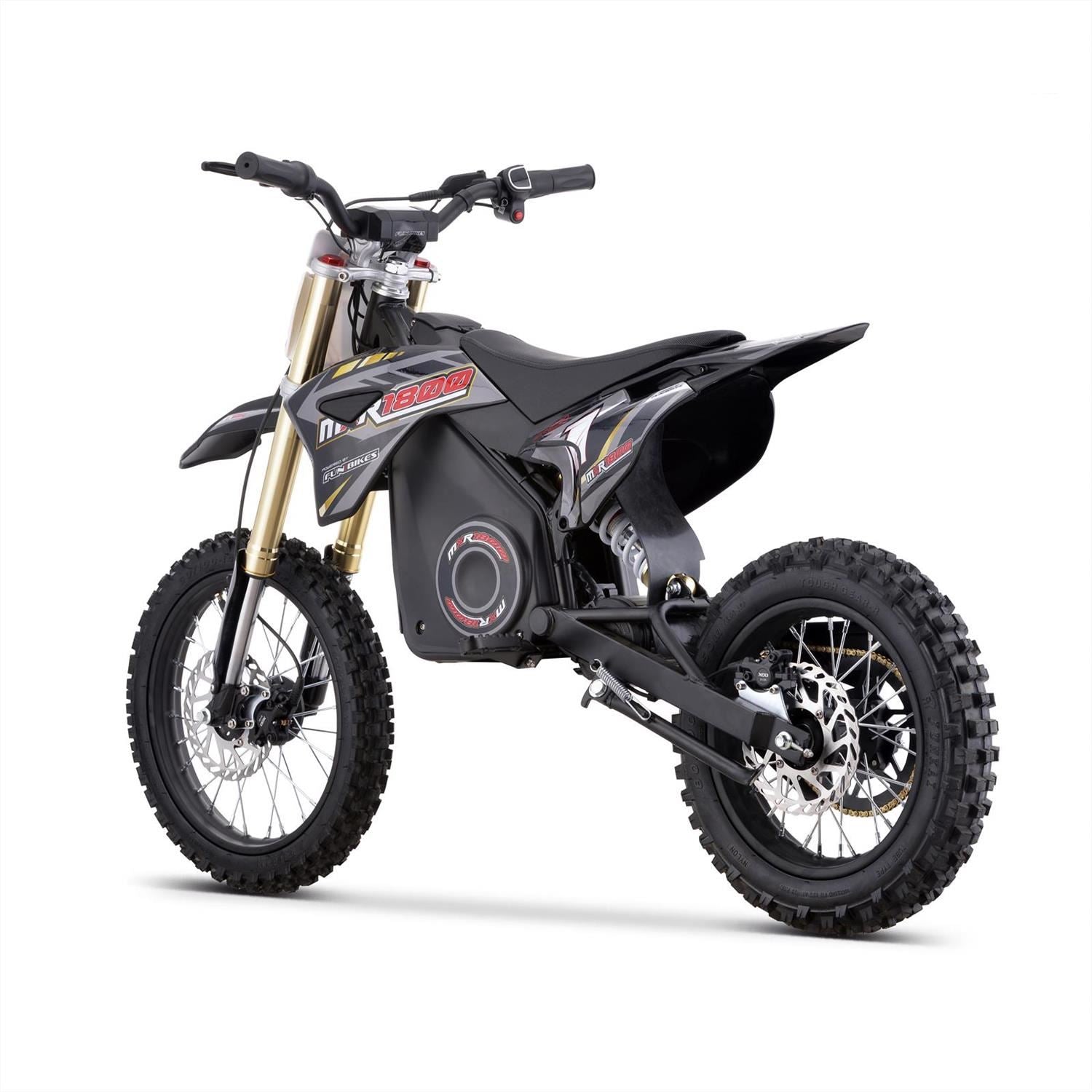 FunBikes MXR 1800w 48v Li 14/12 68cm Grey Kids Electric Dirt Bike 2025 image 7