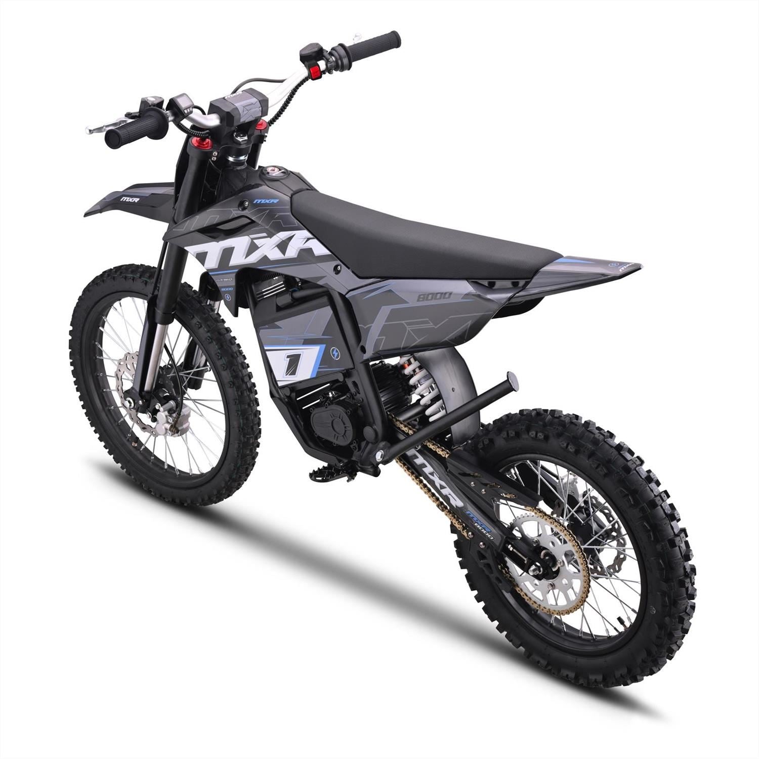 FunBikes MXR 8000w (PP) 72v 35ah Li 19/16 89cm Black Electric Dirt Bike image 2