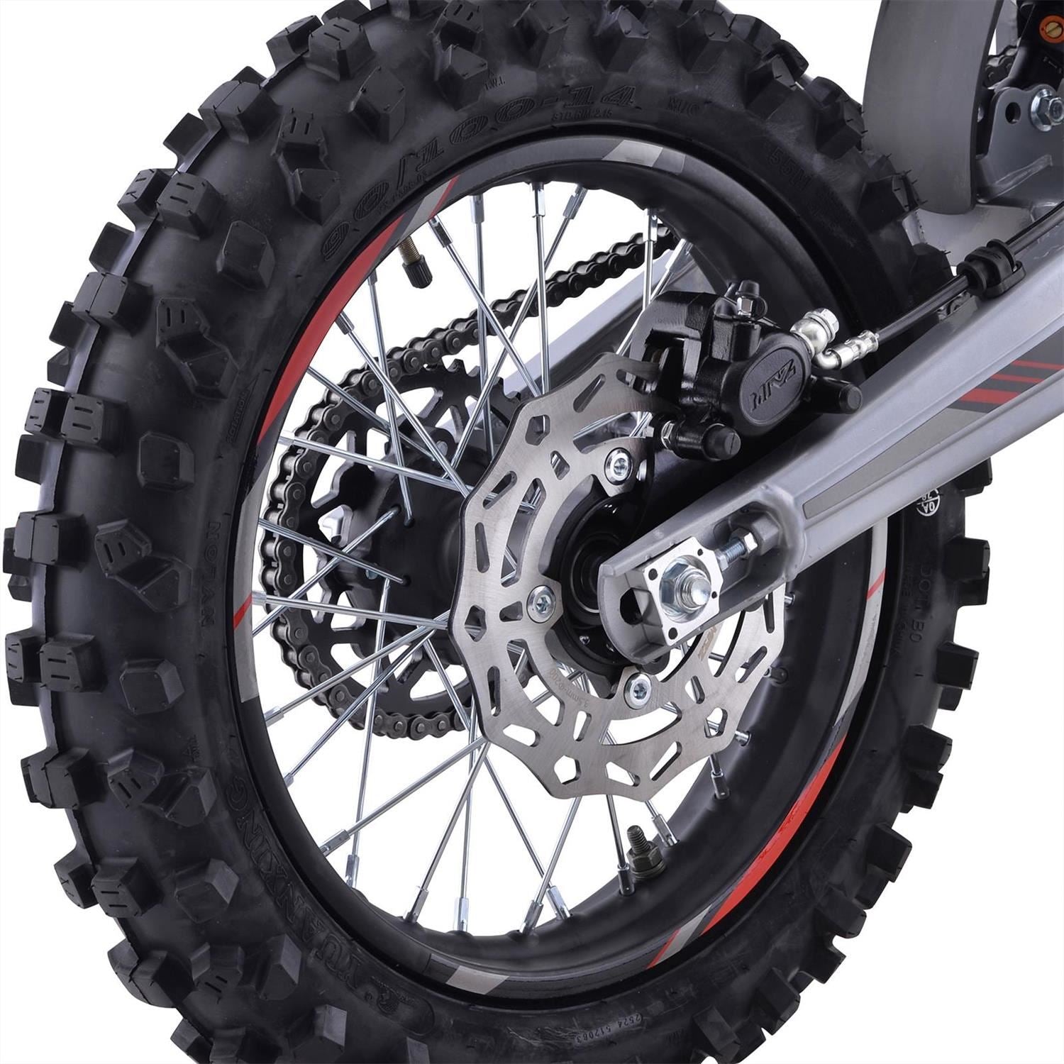 M2R RS-R 125 125cc 17/14 88cm Black/Grey Dirt Bike image 11