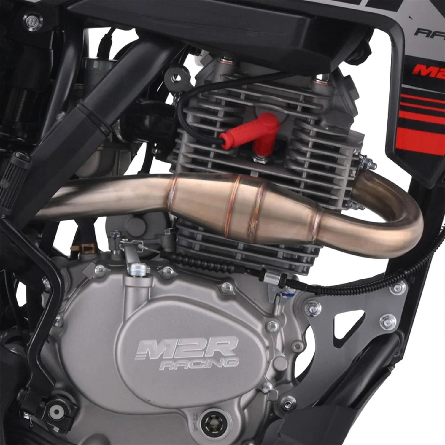 M2R RS-R 250 250cc 21/18 94cm Black/Grey Motocross Dirt Bike image 7