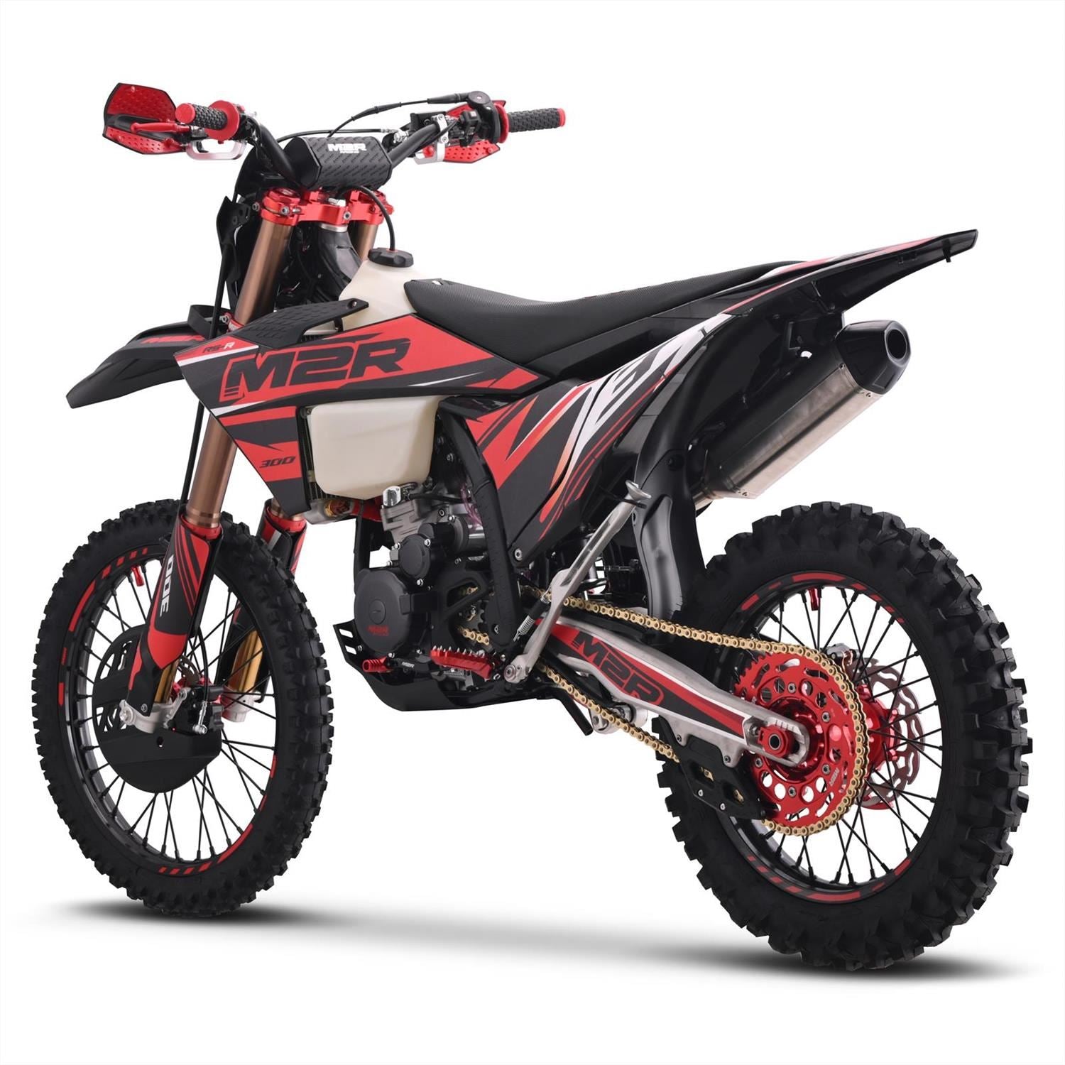 M2R RS-R 300 21/18 96cm Black/Red Race Spec Dirt Bike image 4
