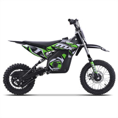 FunBikes MX1000 1000w 36v 62cm Lithium Green Electric Kids Dirt Bike image 1