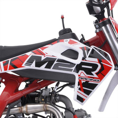 M2R RS-R 125 125cc 17/14 88cm Red/White Dirt Bike image 1