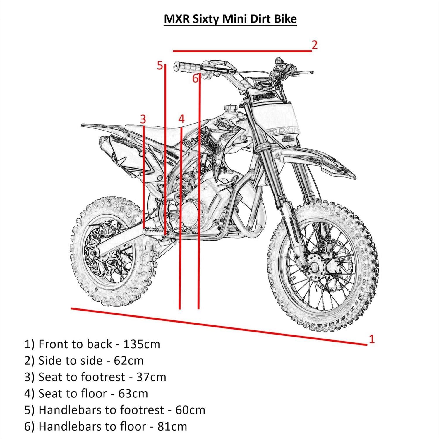 FunBikes MXR "60" 63cc 12/10 63cm Performance Green Kids Dirt Bike image 6
