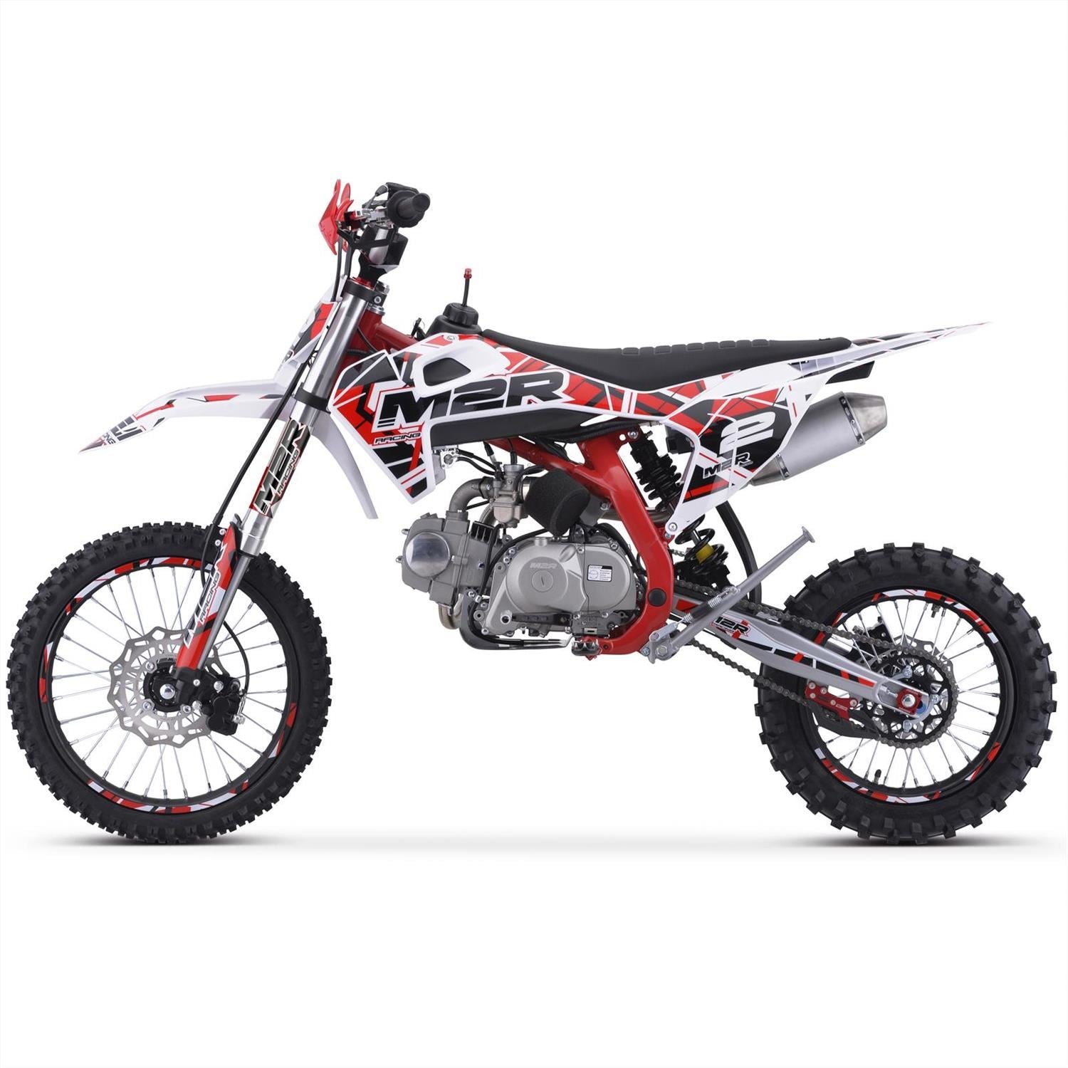 M2R RS-R 125 125cc 17/14 88cm Red/White Dirt Bike image 4