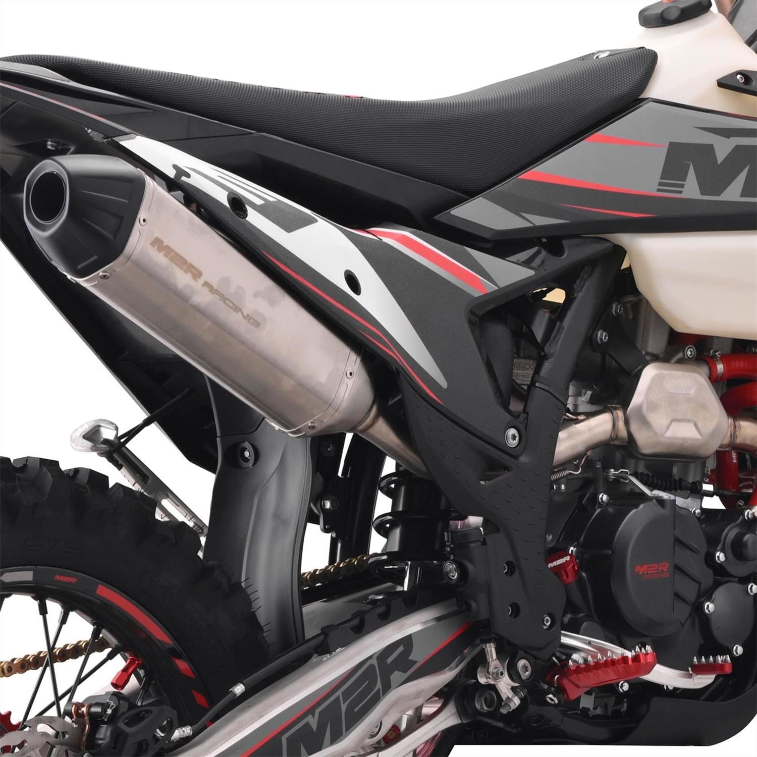 M2R RS-R 300 21/18 96cm Black/Grey Race Spec Dirt Bike image 12